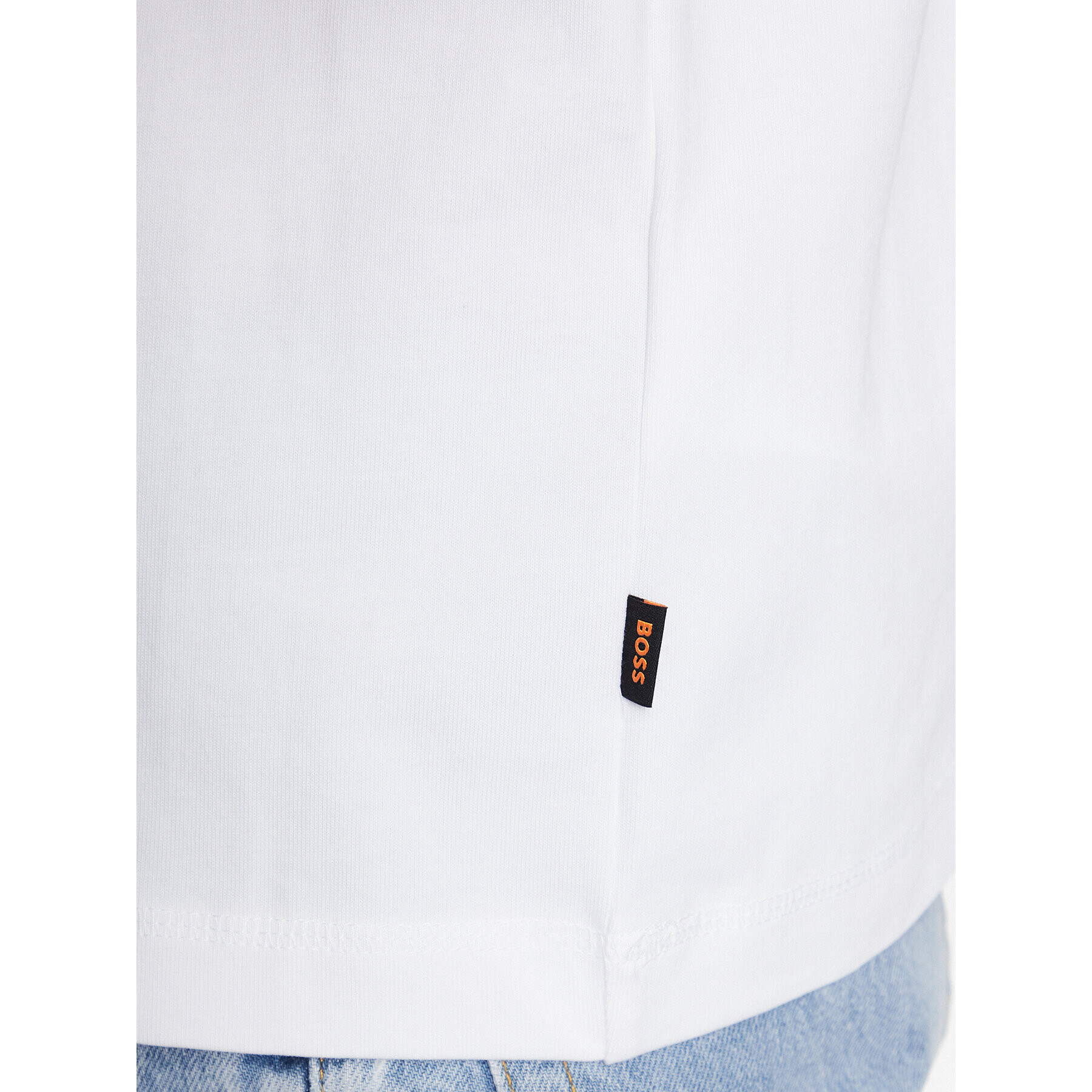 Boss Тишърт 50491749 Бял Oversize - Pepit.bg