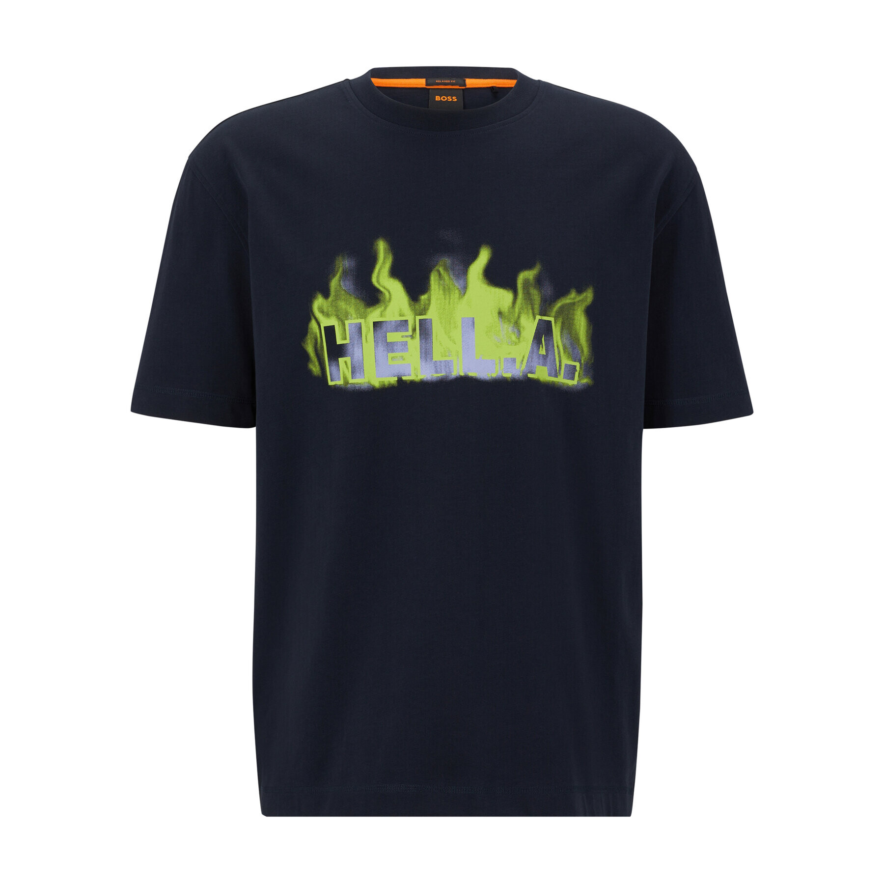 Boss Тишърт 50491749 Тъмносин Oversize - Pepit.bg