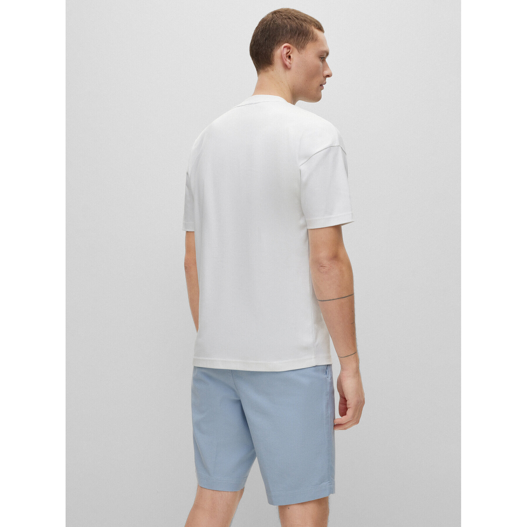 Boss Тишърт Tames 50492593 Бял Regular Fit - Pepit.bg