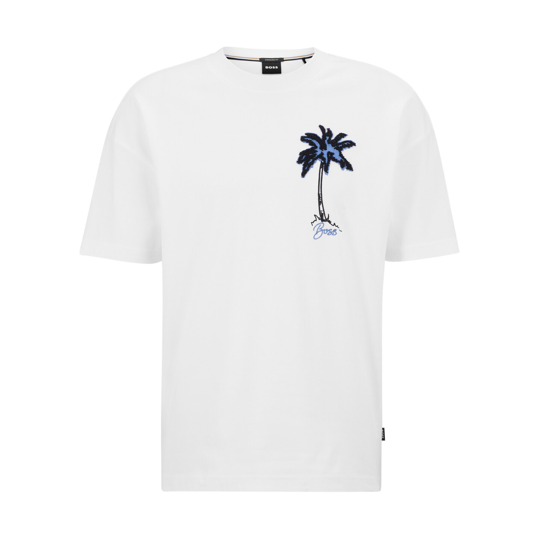 Boss Тишърт Tames 50492593 Бял Regular Fit - Pepit.bg