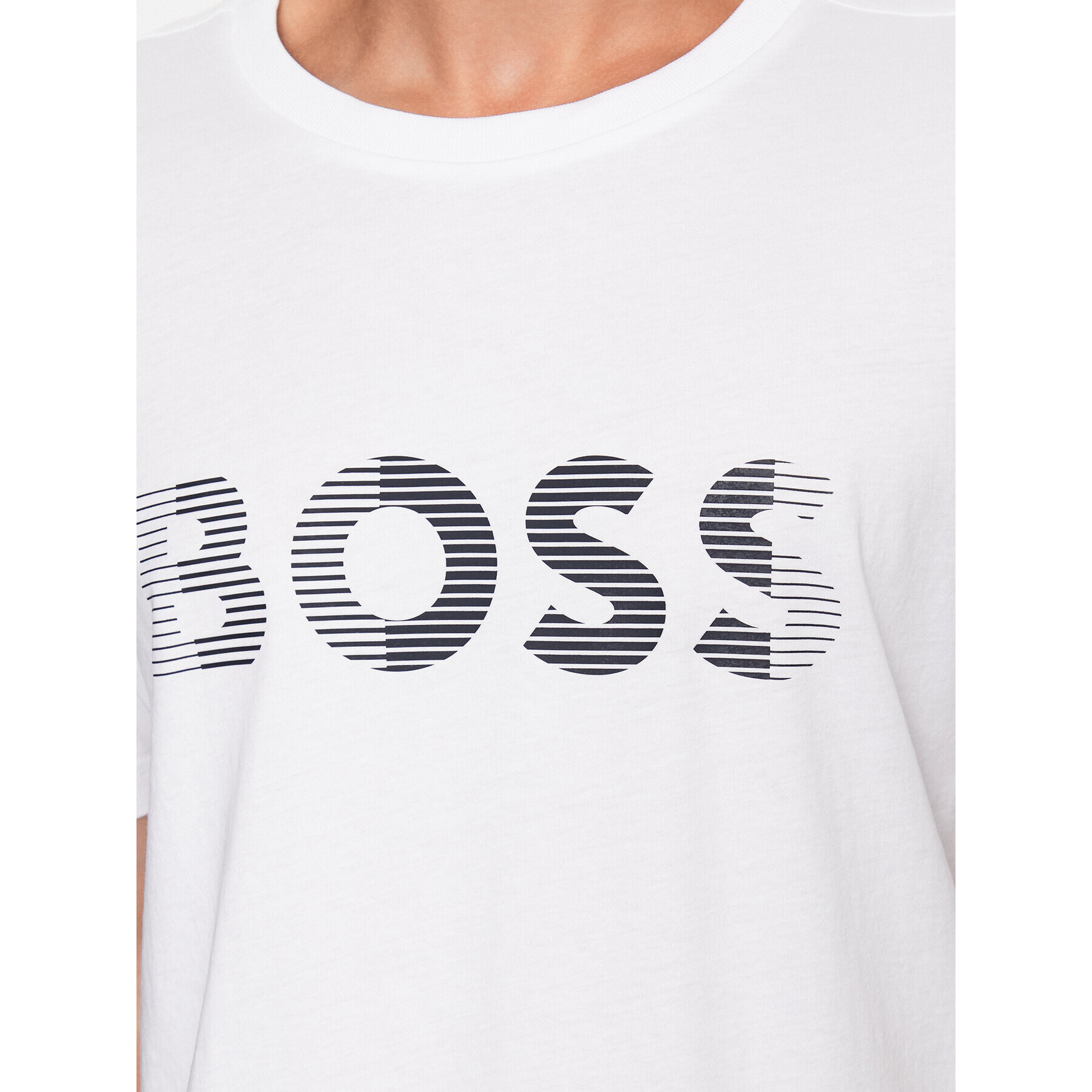 Boss Тишърт 50494106 Бял Regular Fit - Pepit.bg