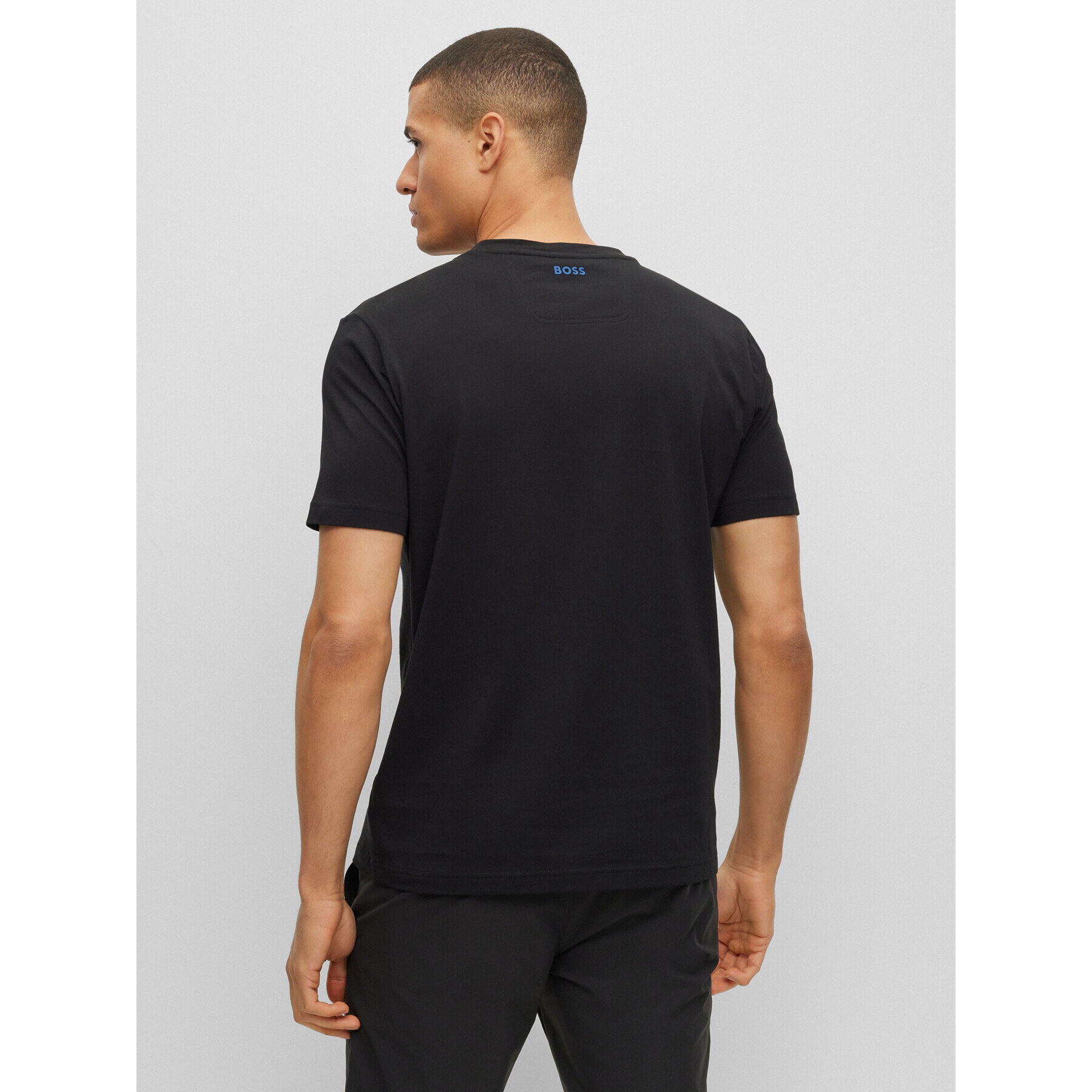 Boss Тишърт 50494106 Черен Regular Fit - Pepit.bg