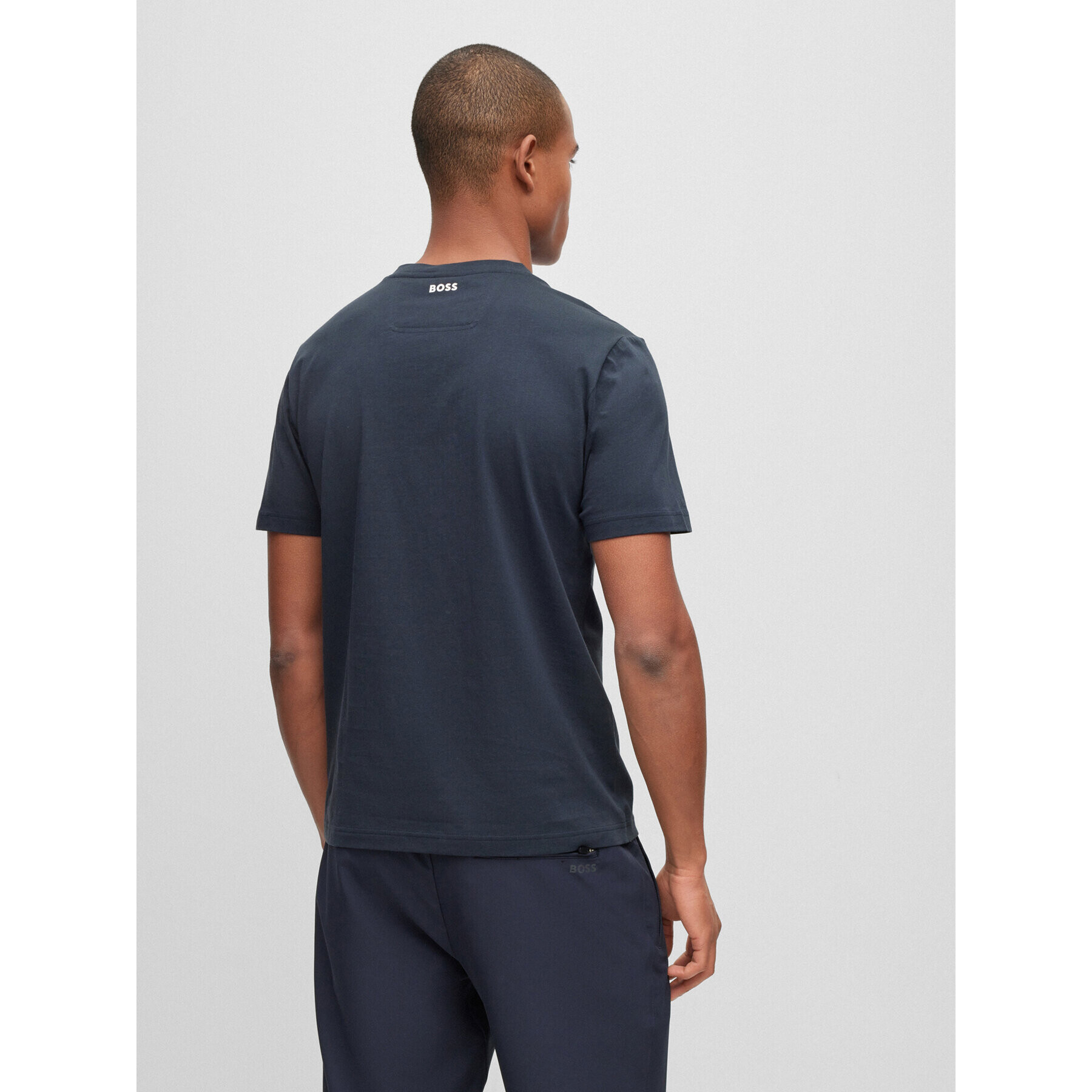 Boss Тишърт 50494106 Тъмносин Regular Fit - Pepit.bg