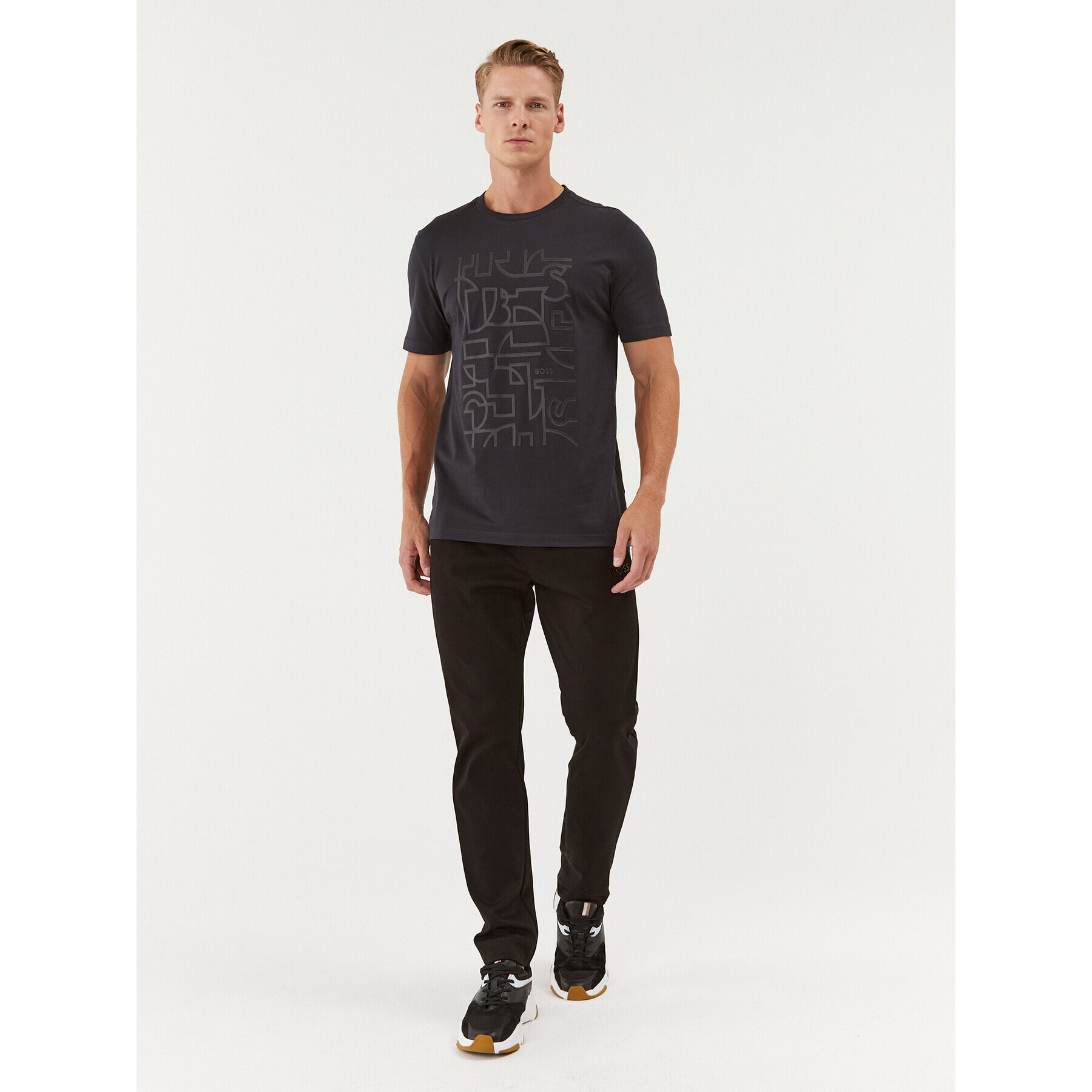 Boss Тишърт 50494783 Тъмносин Regular Fit - Pepit.bg
