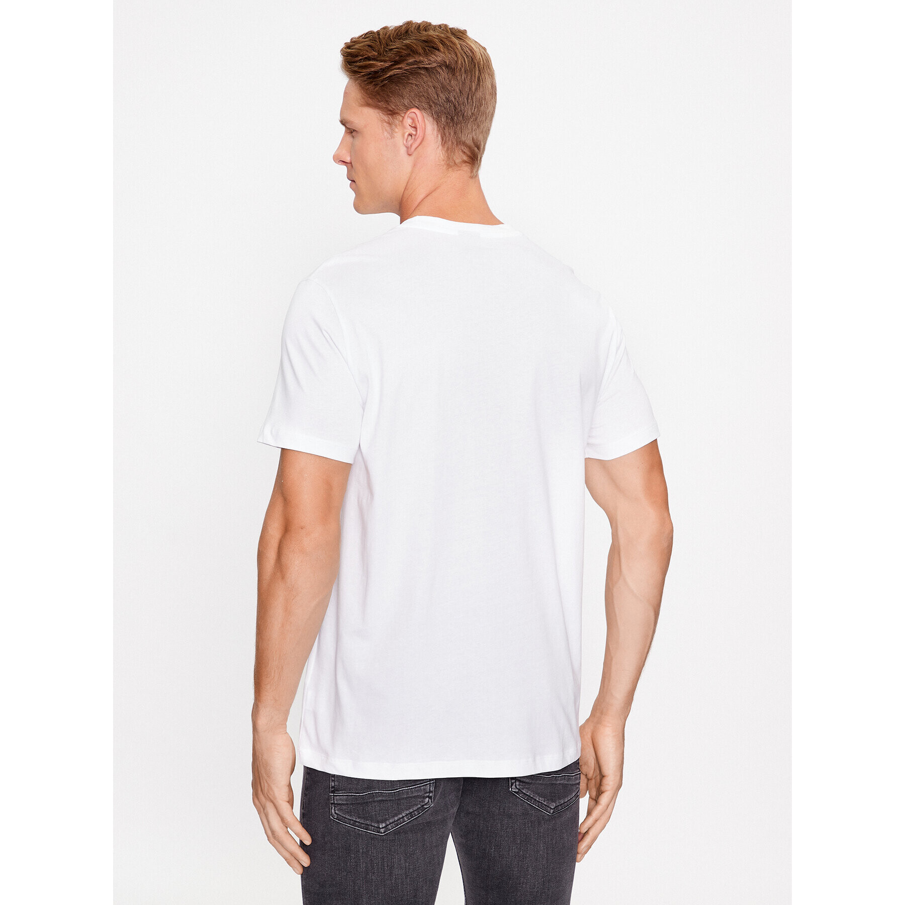 Boss Тишърт 50495484 Бял Regular Fit - Pepit.bg