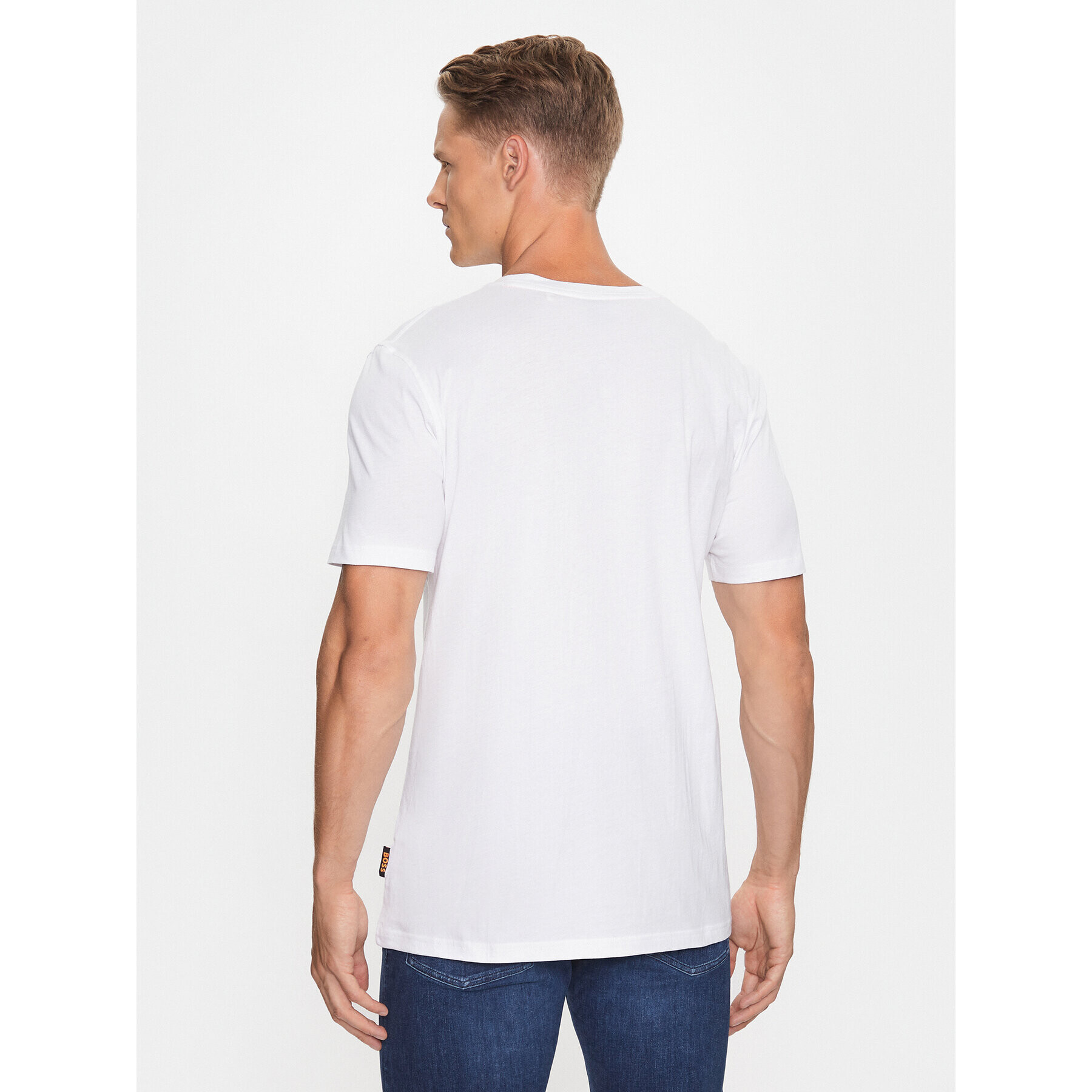 Boss Тишърт 50495700 Бял Regular Fit - Pepit.bg