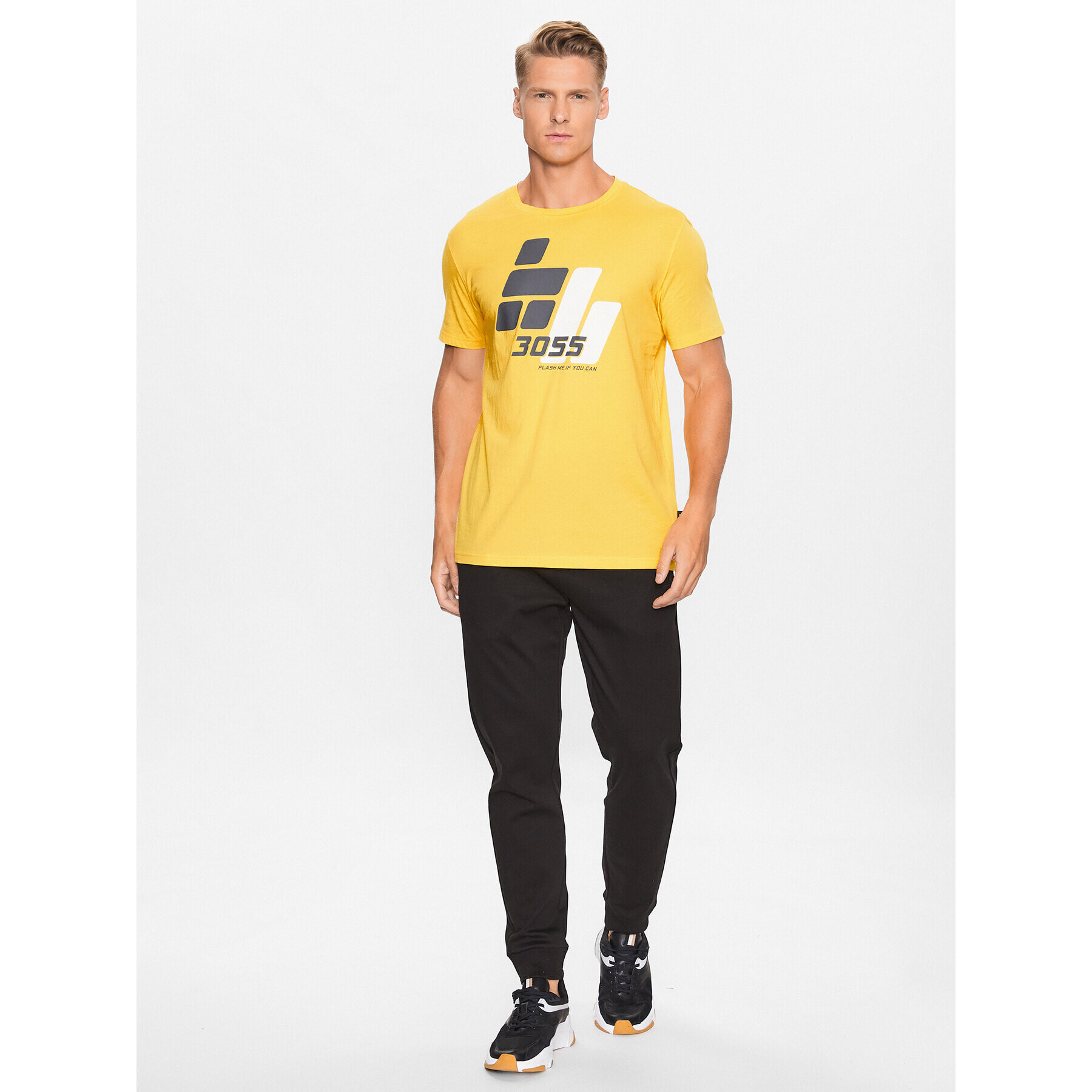 Boss Тишърт 50495700 Жълт Regular Fit - Pepit.bg