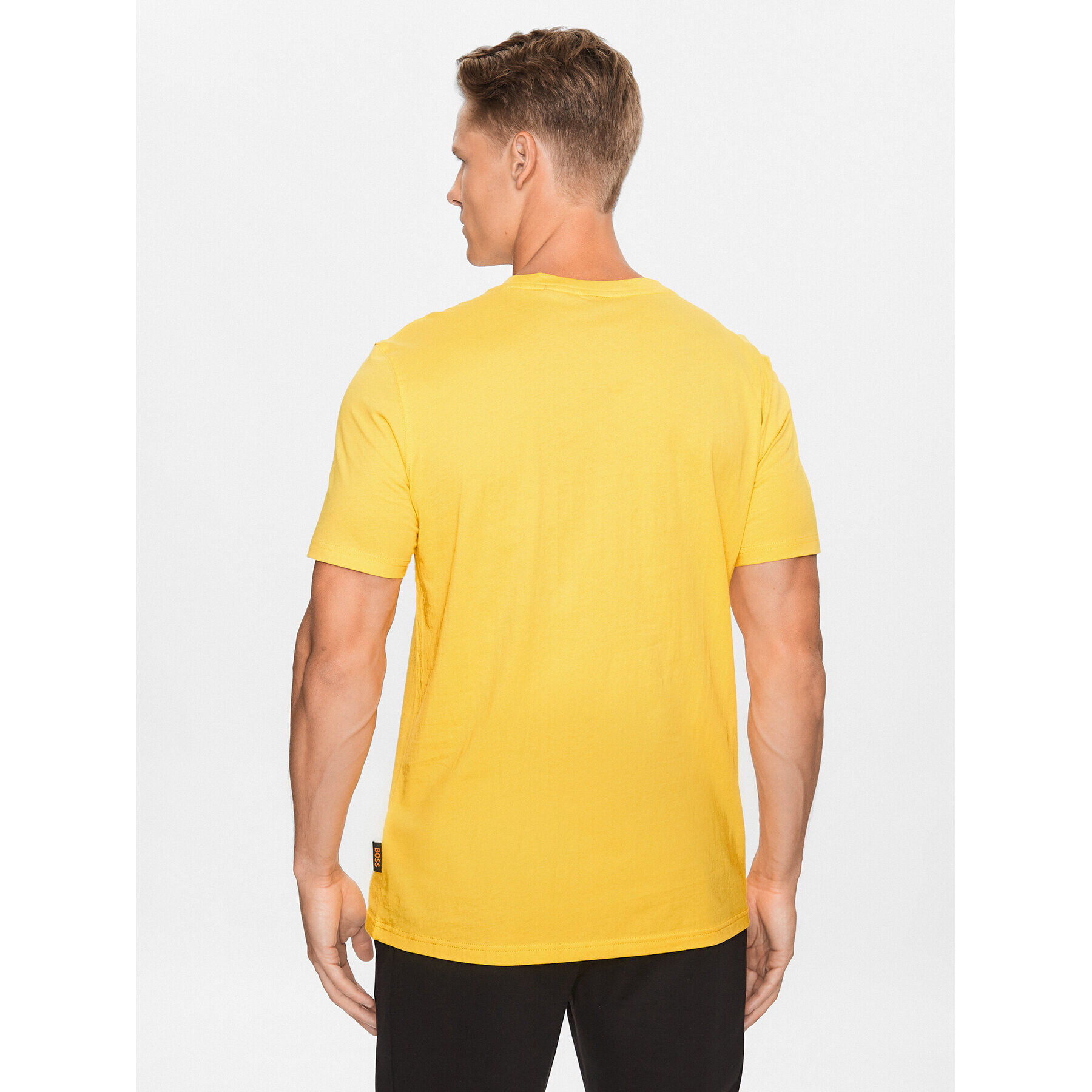 Boss Тишърт 50495700 Жълт Regular Fit - Pepit.bg