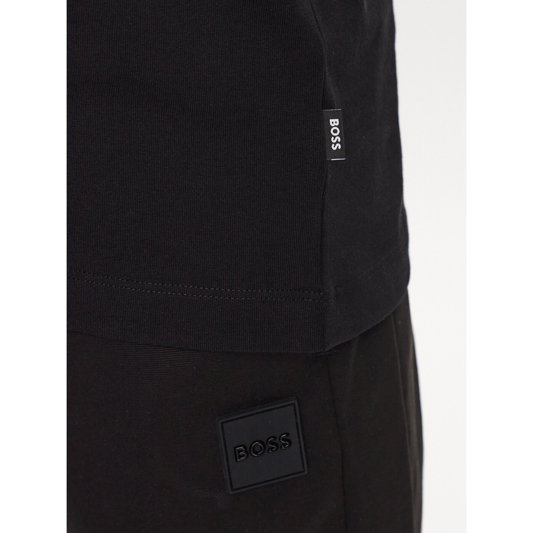 Boss Тишърт 50495735 Черен Regular Fit - Pepit.bg