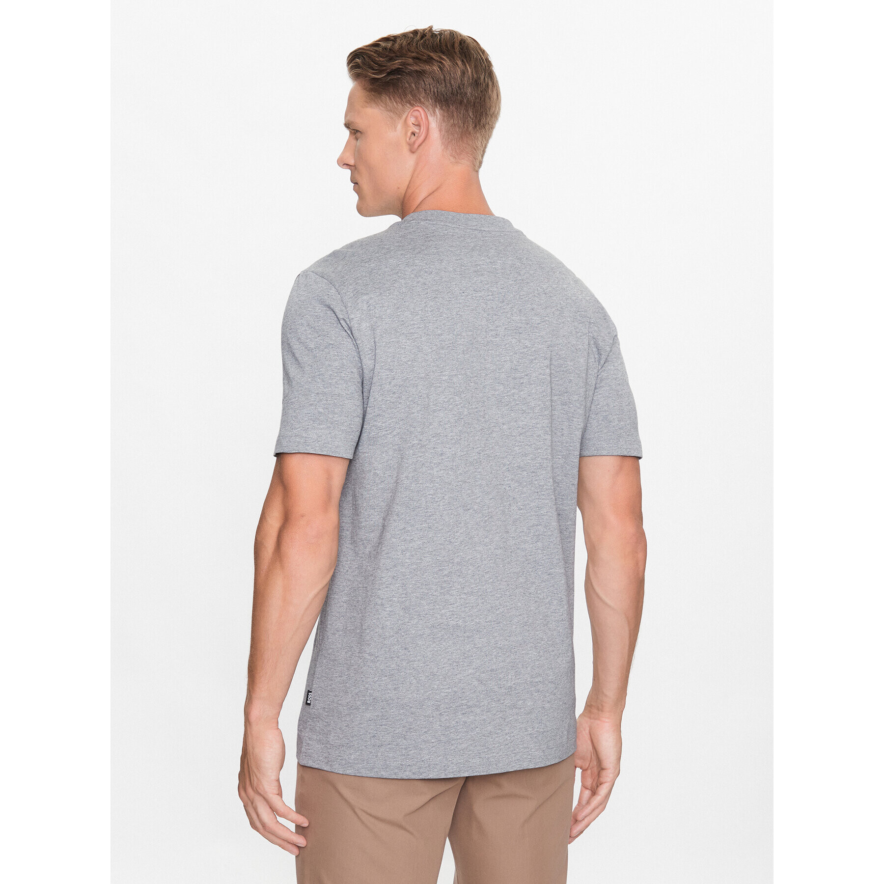 Boss Тишърт 50495735 Сив Regular Fit - Pepit.bg
