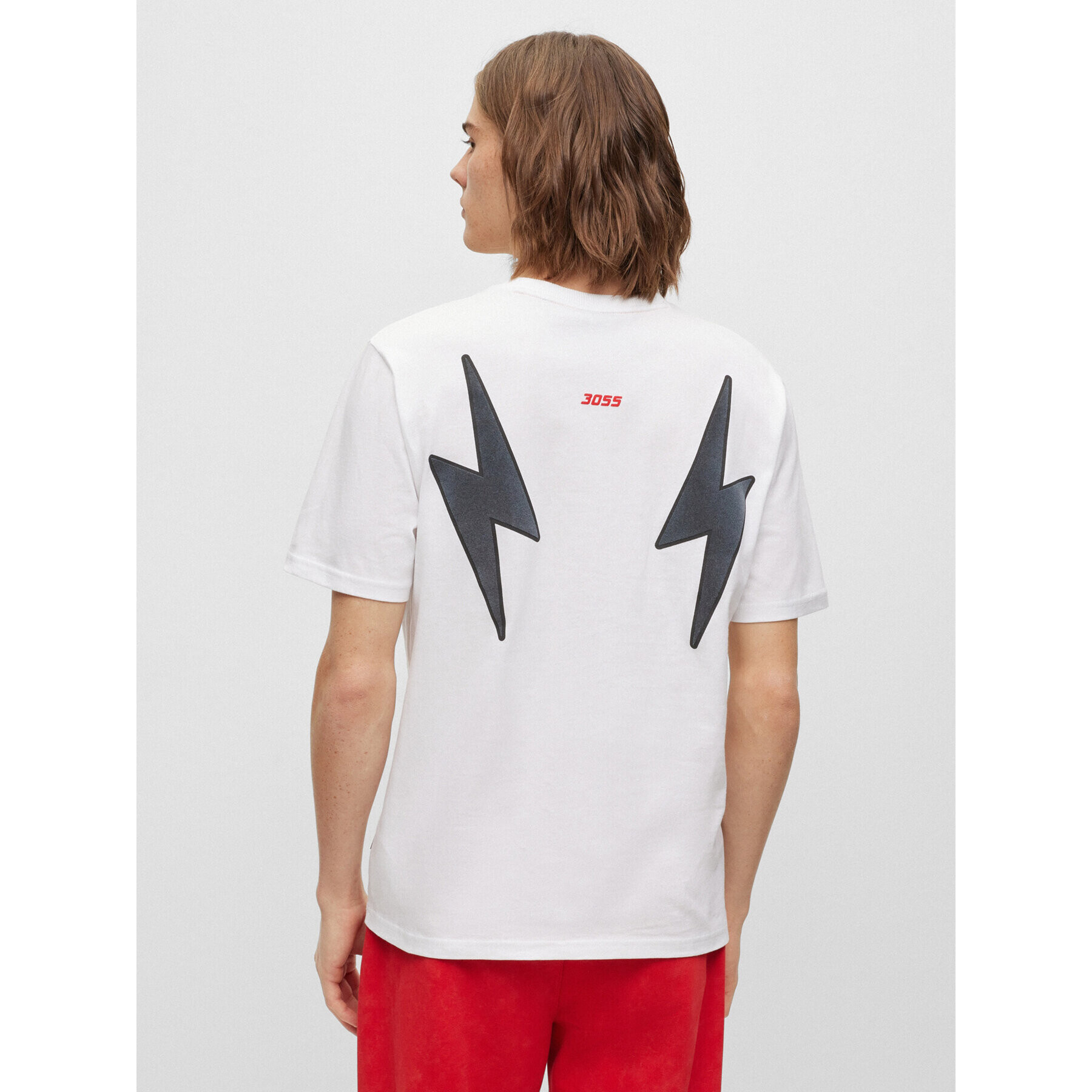 Boss Тишърт 50495743 Бял Relaxed Fit - Pepit.bg