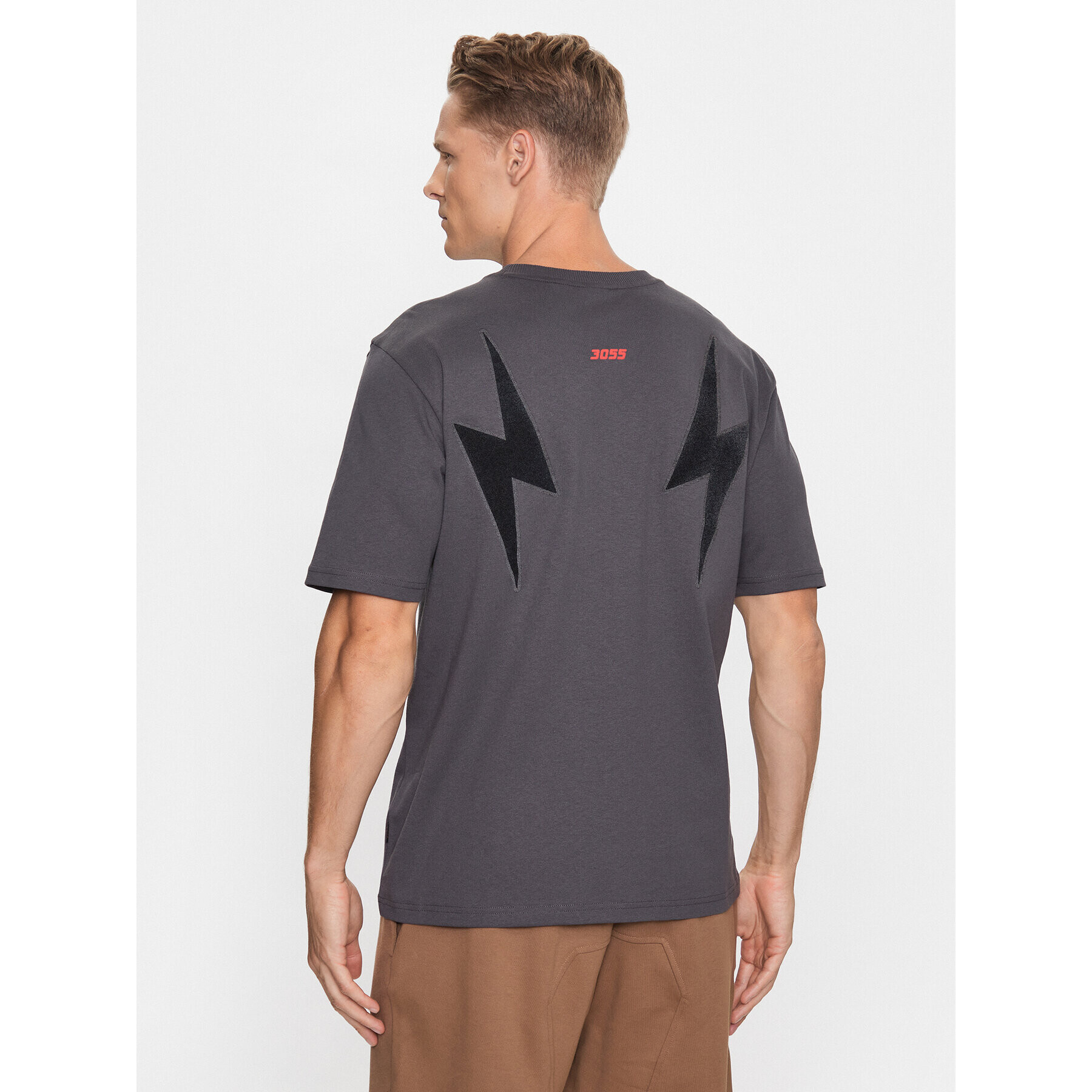 Boss Тишърт 50495743 Сив Relaxed Fit - Pepit.bg