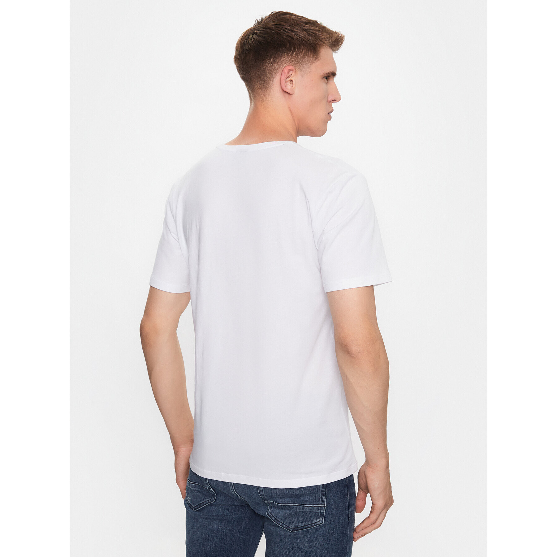 Boss Тишърт 50496122 Бял Regular Fit - Pepit.bg