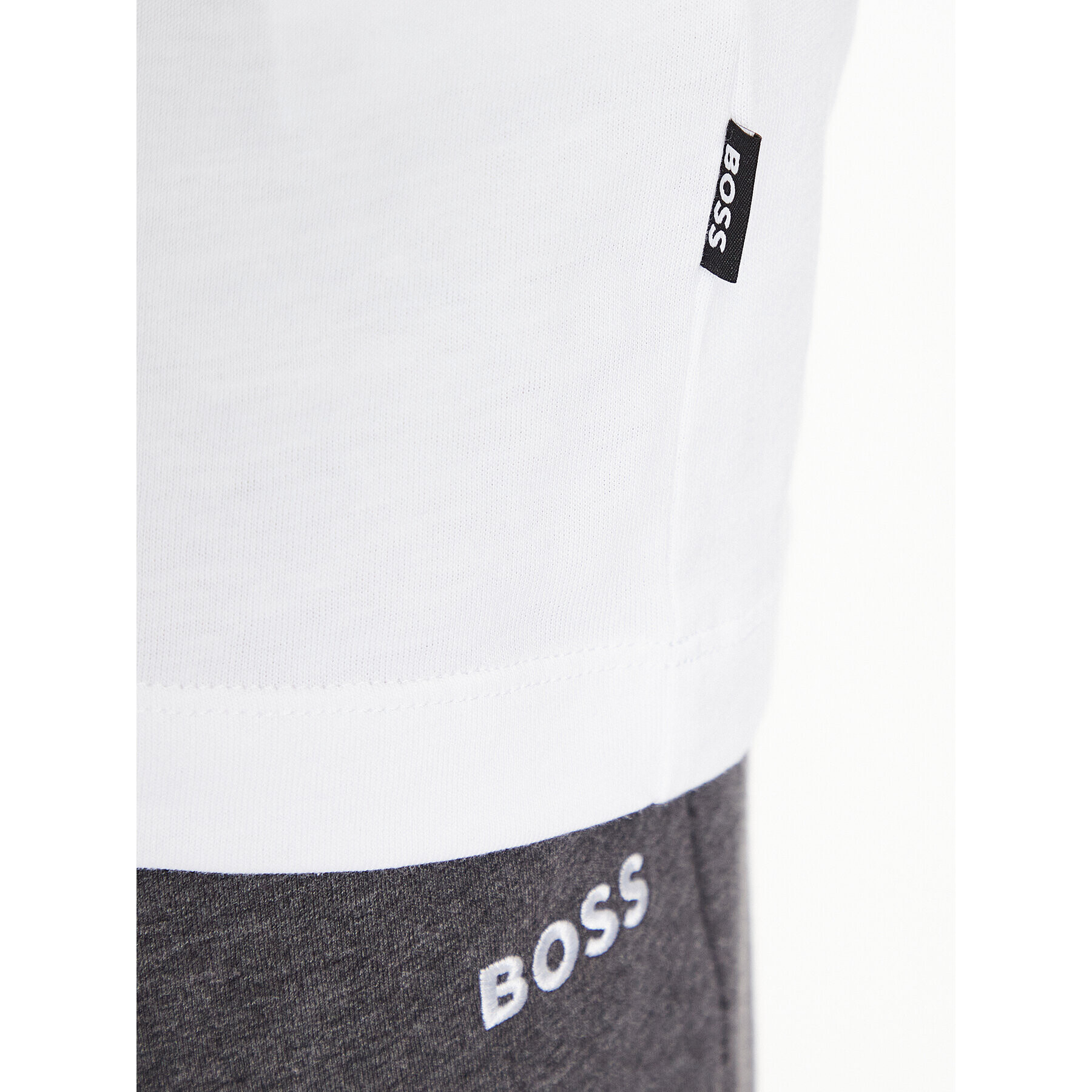 Boss Тишърт 50496223 Бял Regular Fit - Pepit.bg