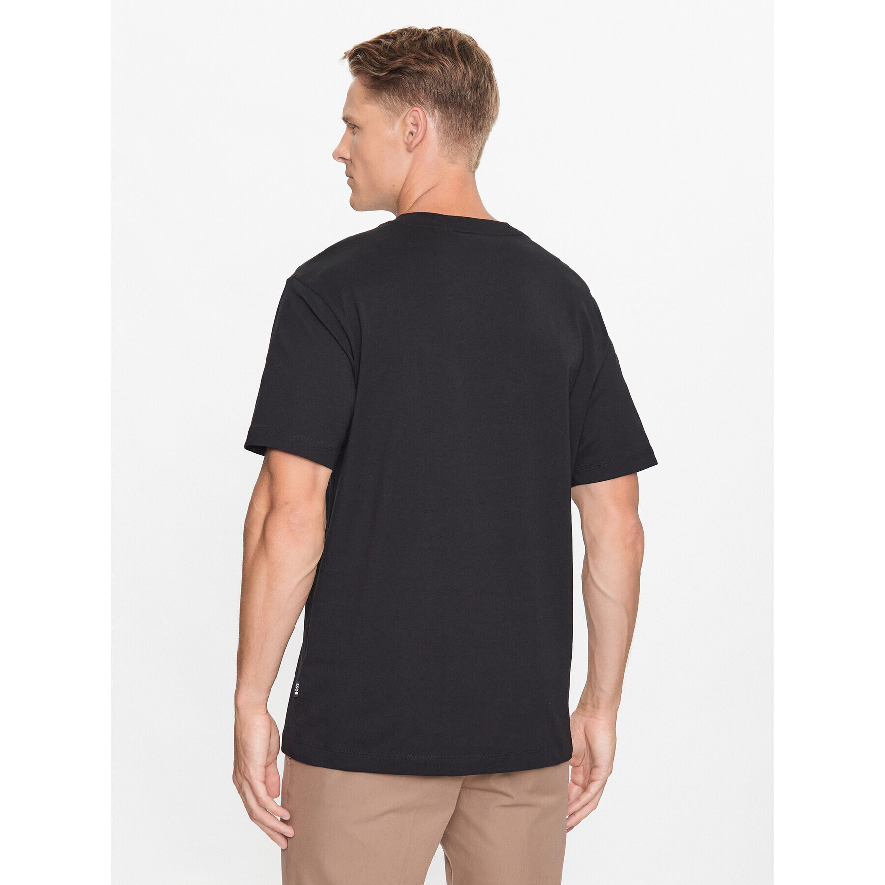 Boss Тишърт 50496223 Черен Regular Fit - Pepit.bg