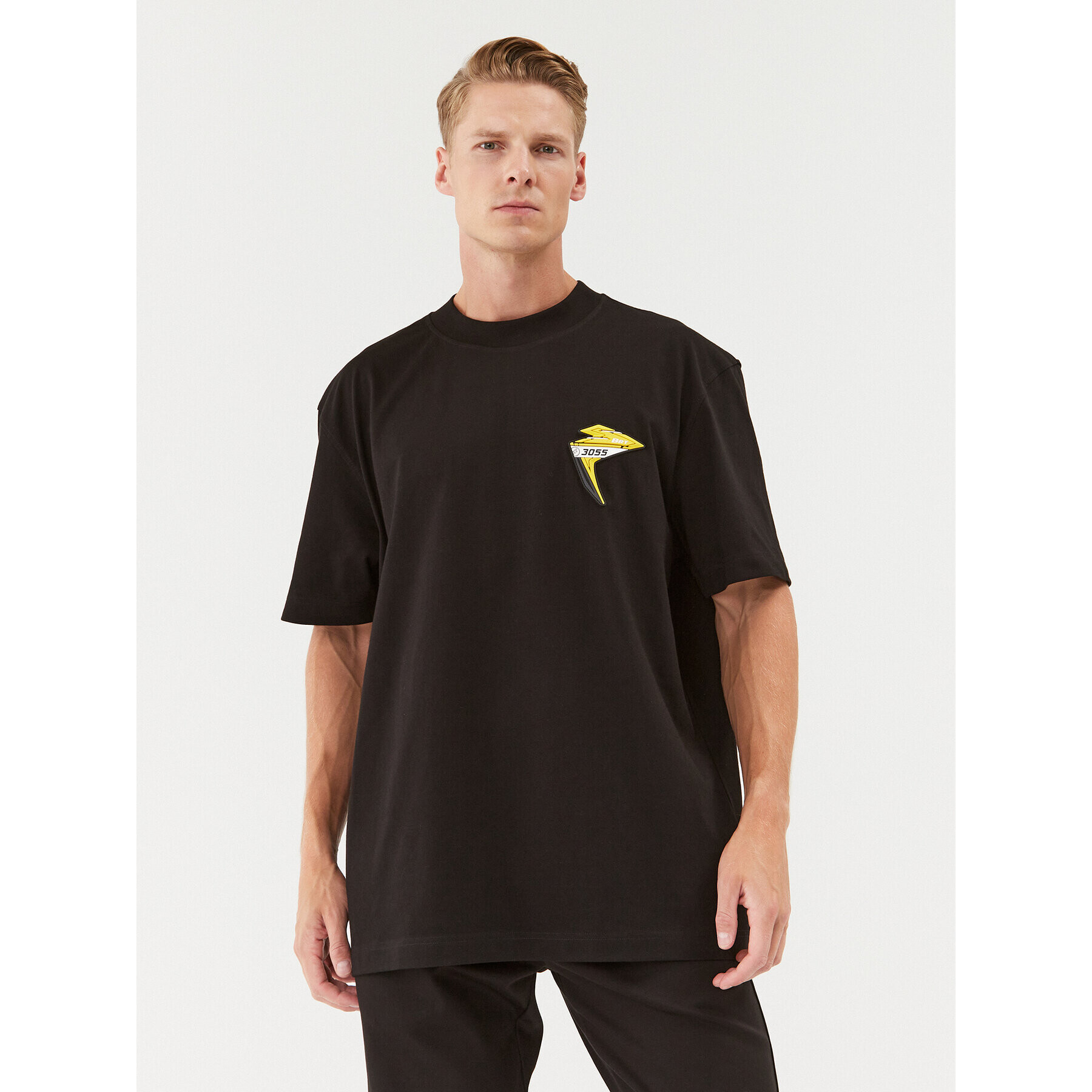Boss Тишърт 50498409 Черен Relaxed Fit - Pepit.bg