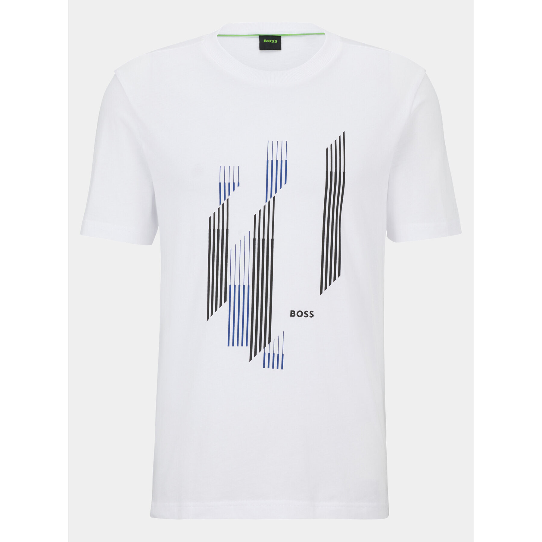 Boss Тишърт 50499973 Бял Regular Fit - Pepit.bg