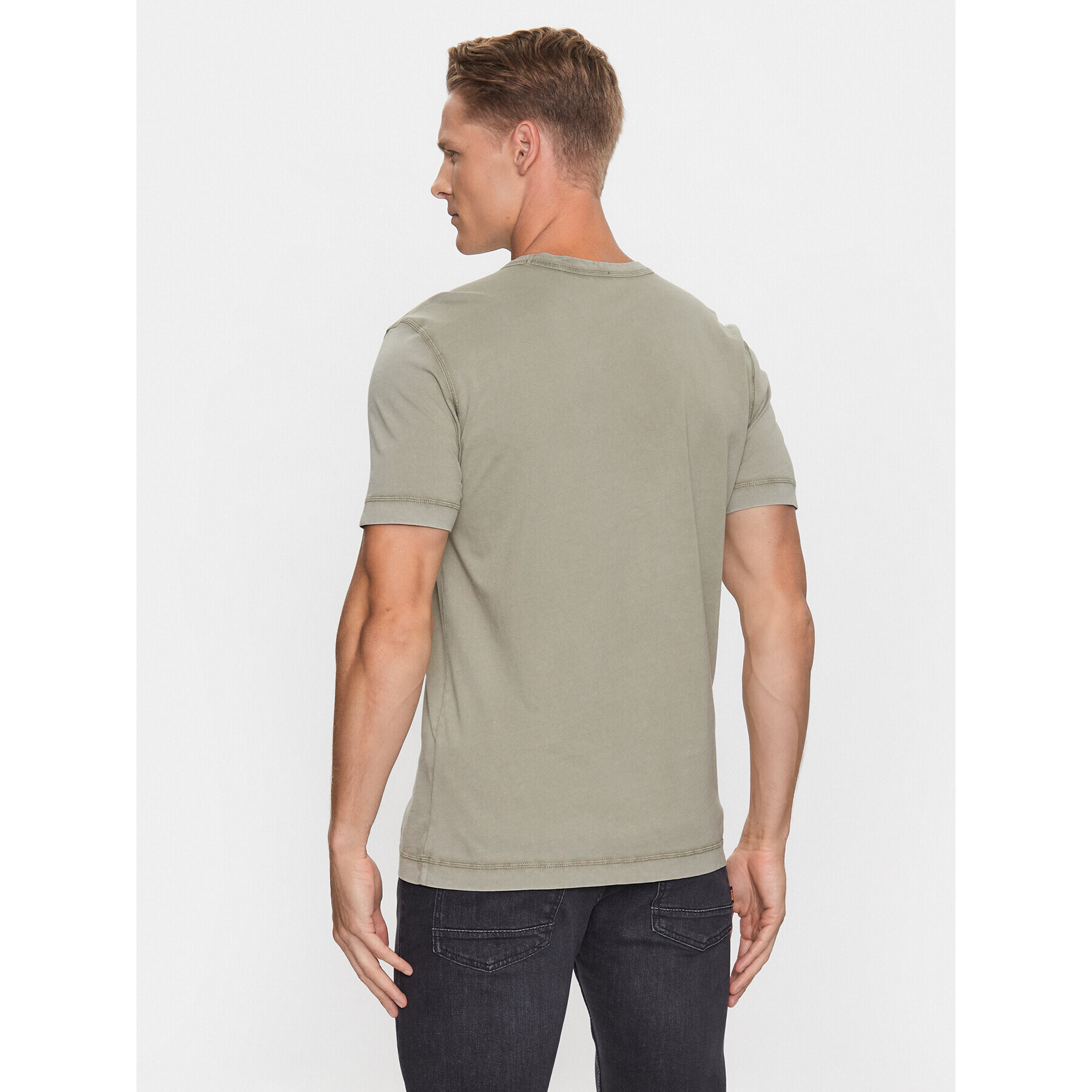 Boss Тишърт Tokks 50502173 Зелен Regular Fit - Pepit.bg