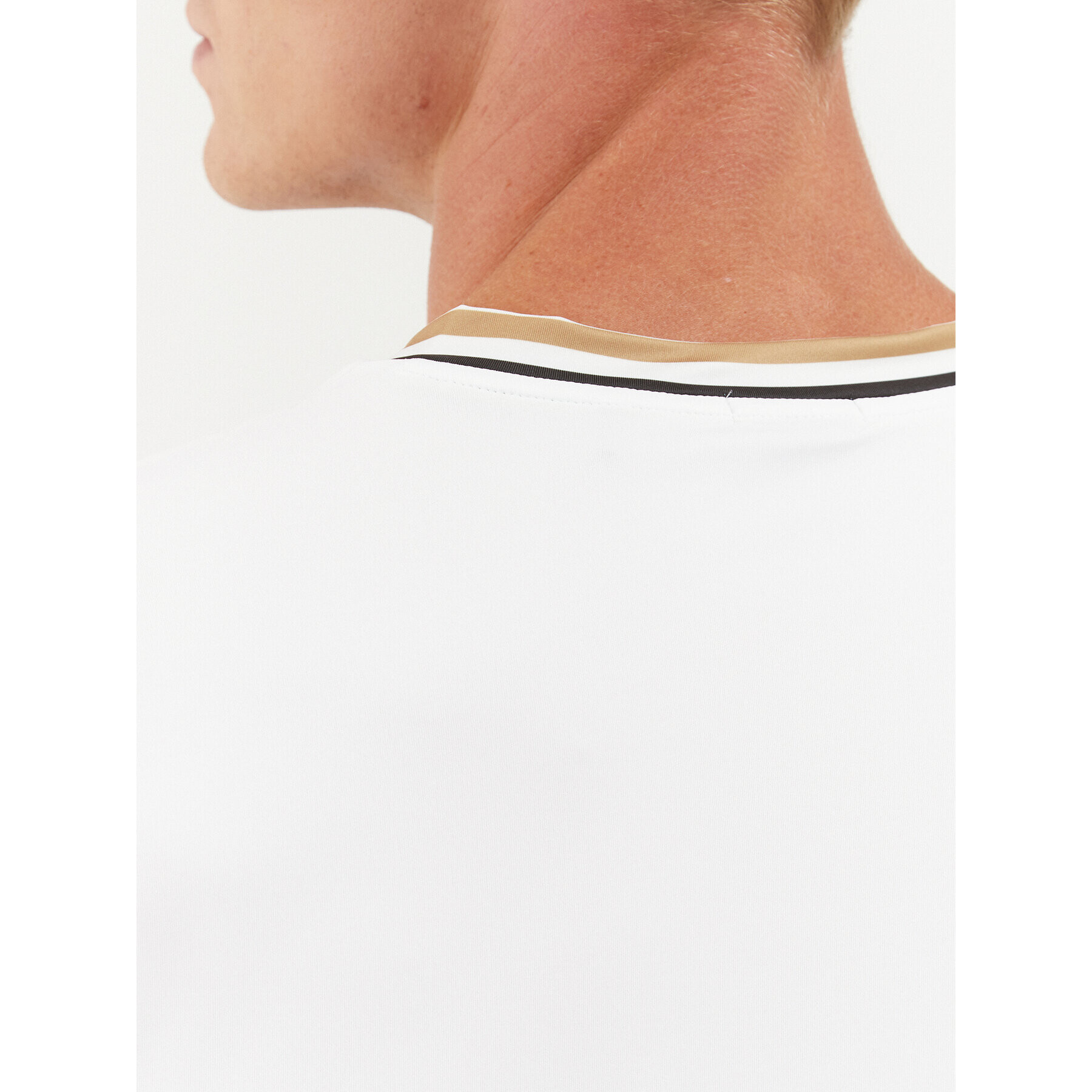 Boss Тишърт 50502859 Бял Slim Fit - Pepit.bg