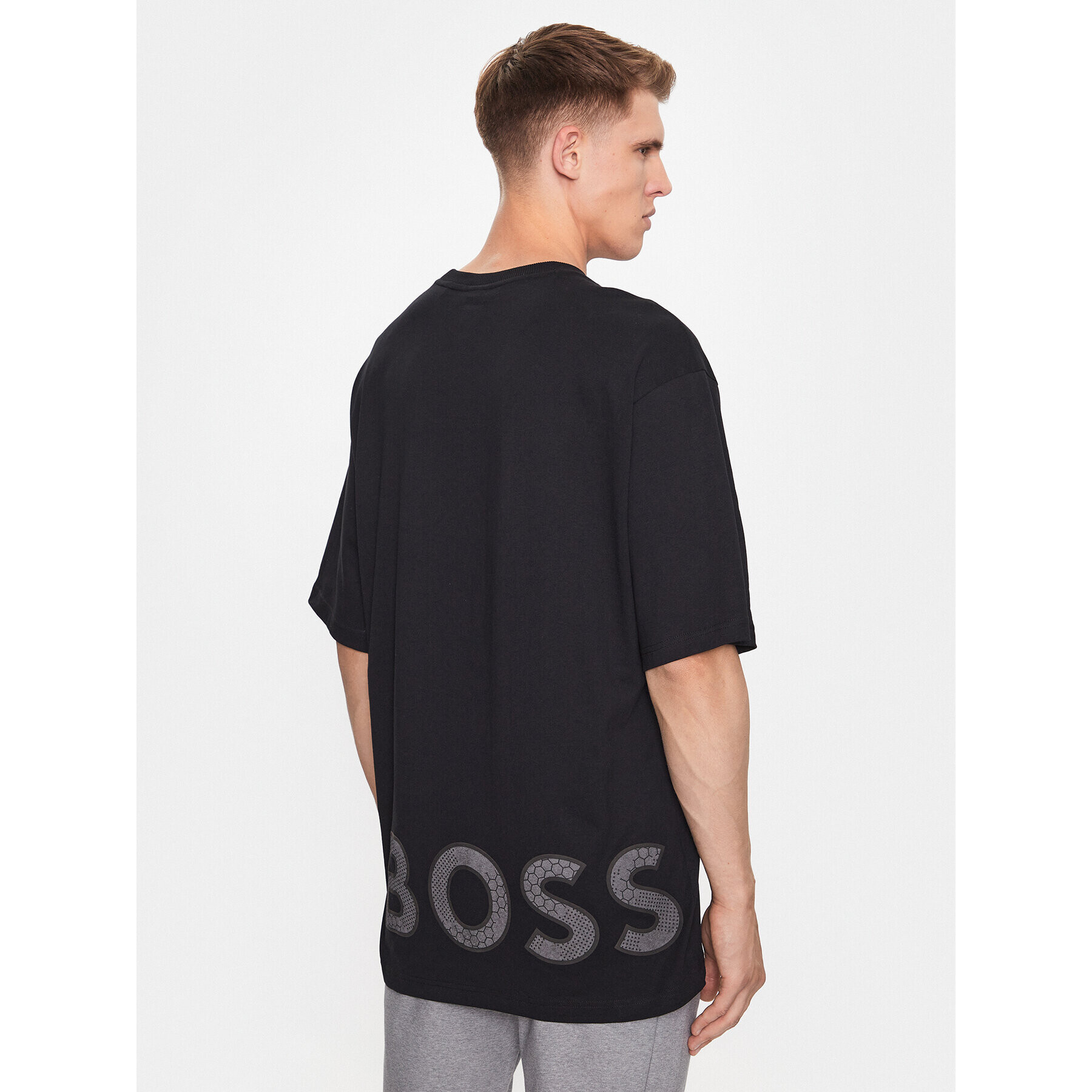 Boss Тишърт 50503105 Черен Relaxed Fit - Pepit.bg