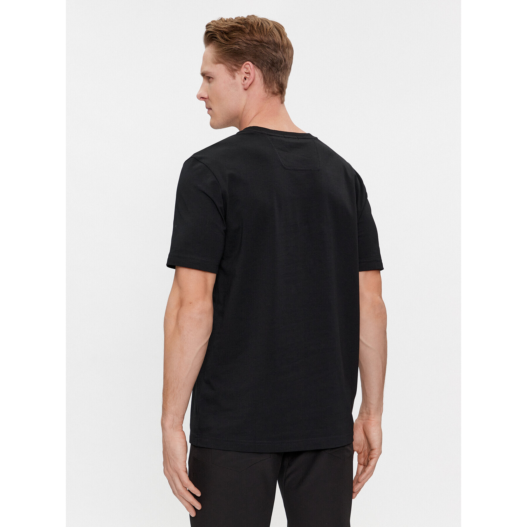 Boss Тишърт 50506340 Черен Regular Fit - Pepit.bg