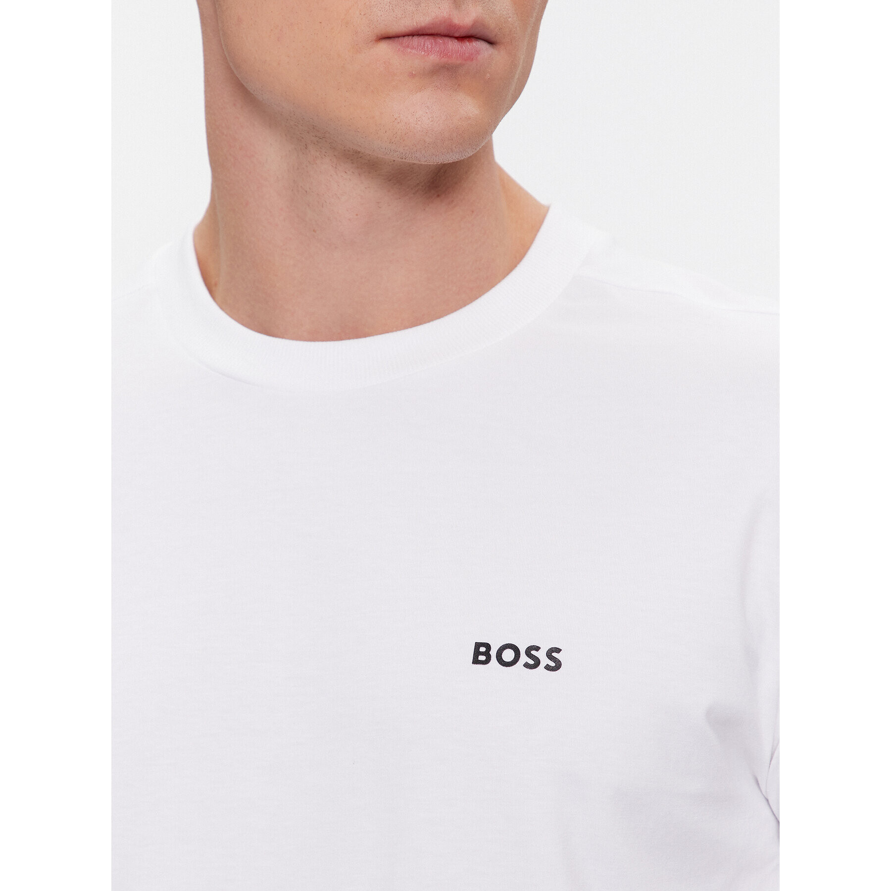 Boss Тишърт 50506373 Бял Regular Fit - Pepit.bg