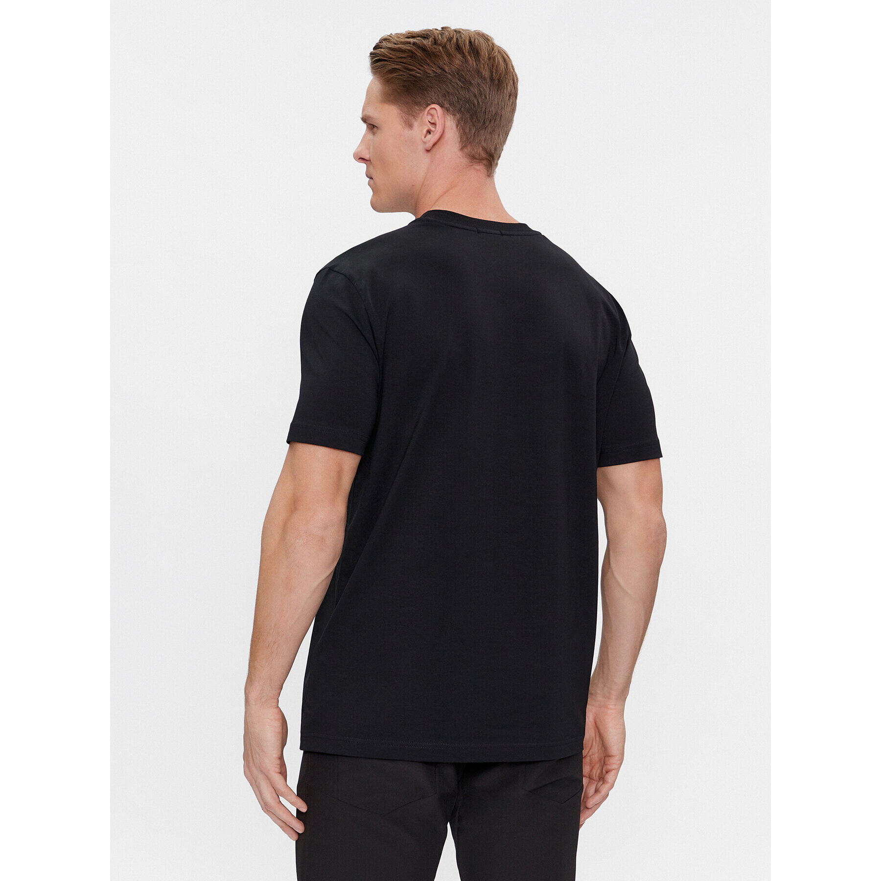 Boss Тишърт 50506373 Черен Regular Fit - Pepit.bg