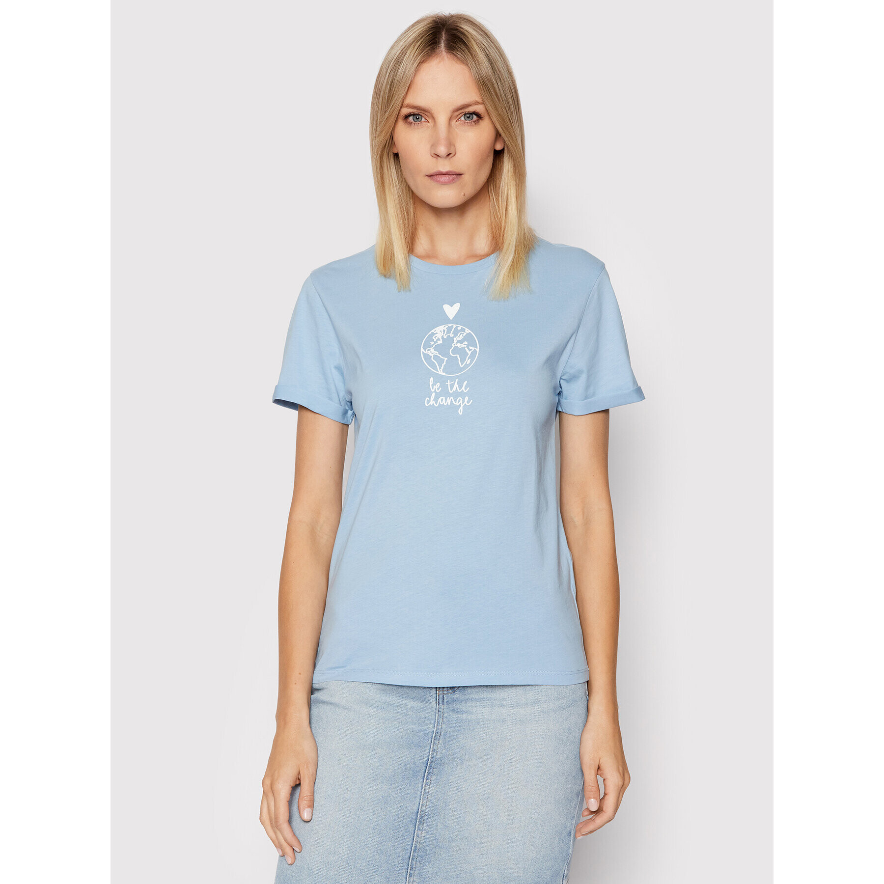 Boss Тишърт C_Echange 50449159 Син Regular Fit - Pepit.bg