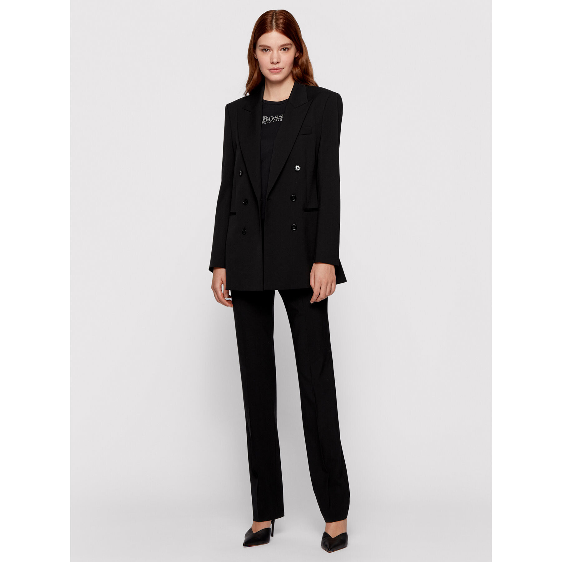 Boss Тишърт C_Eloga 50442515 Черен Regular Fit - Pepit.bg