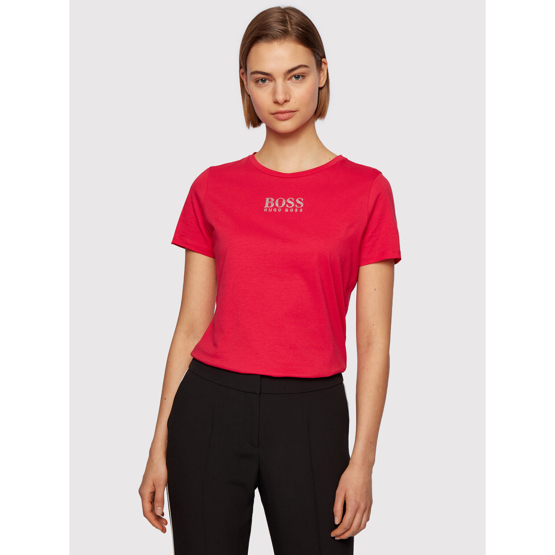 Boss Тишърт C_Eloga 50442515 Розов Regular Fit - Pepit.bg