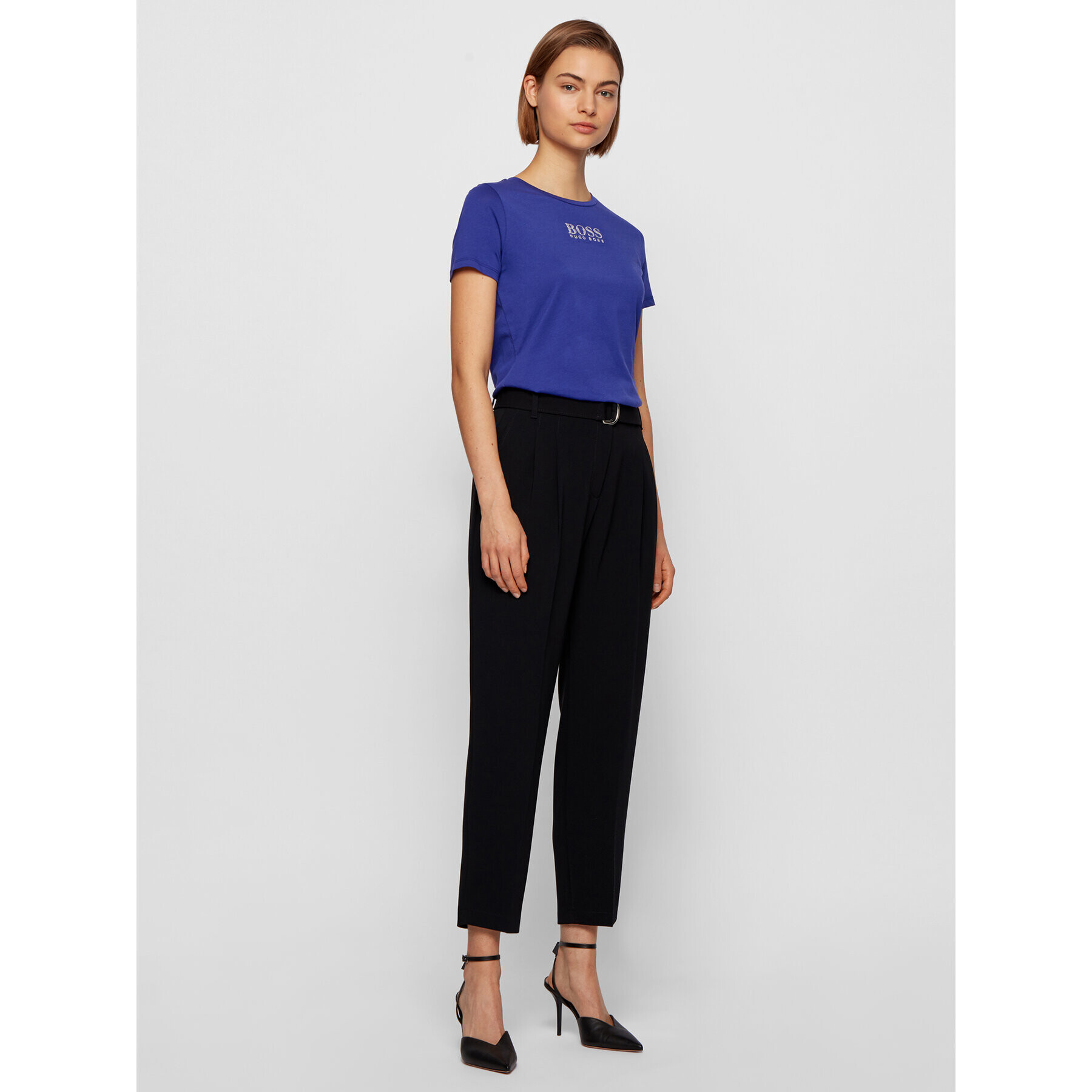 Boss Тишърт C_Eloga 50442515 Тъмносин Regular Fit - Pepit.bg