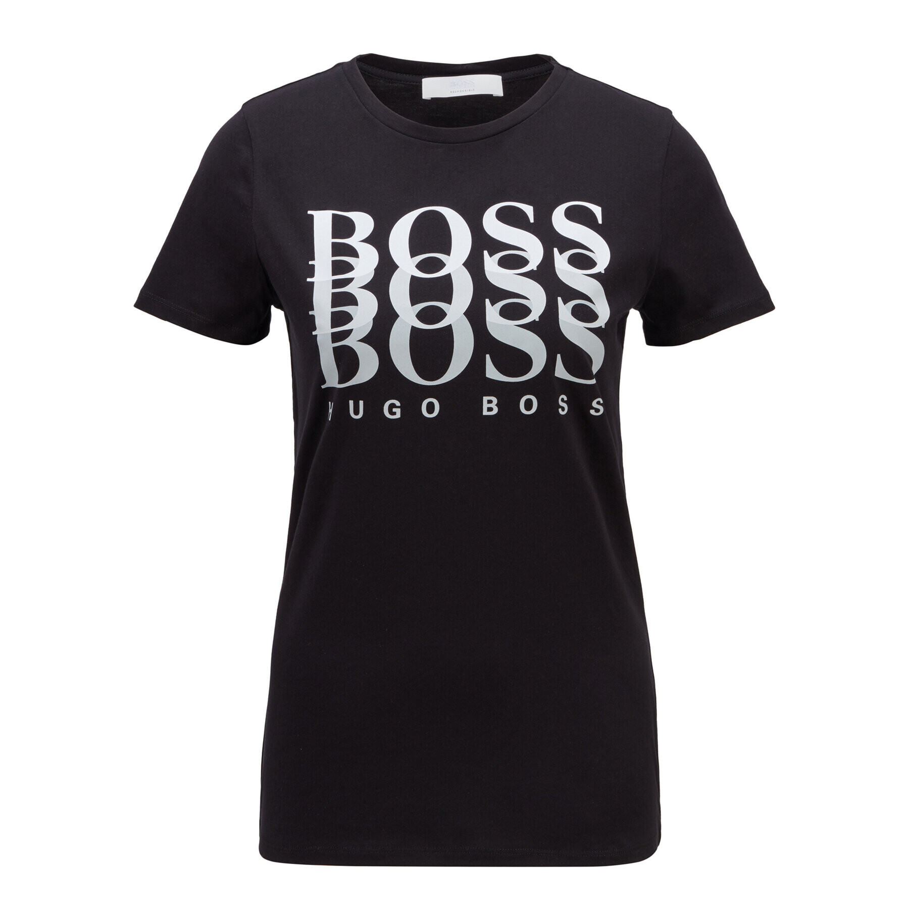 Boss Тишърт C_Eloga1 50448512 Черен Regular Fit - Pepit.bg