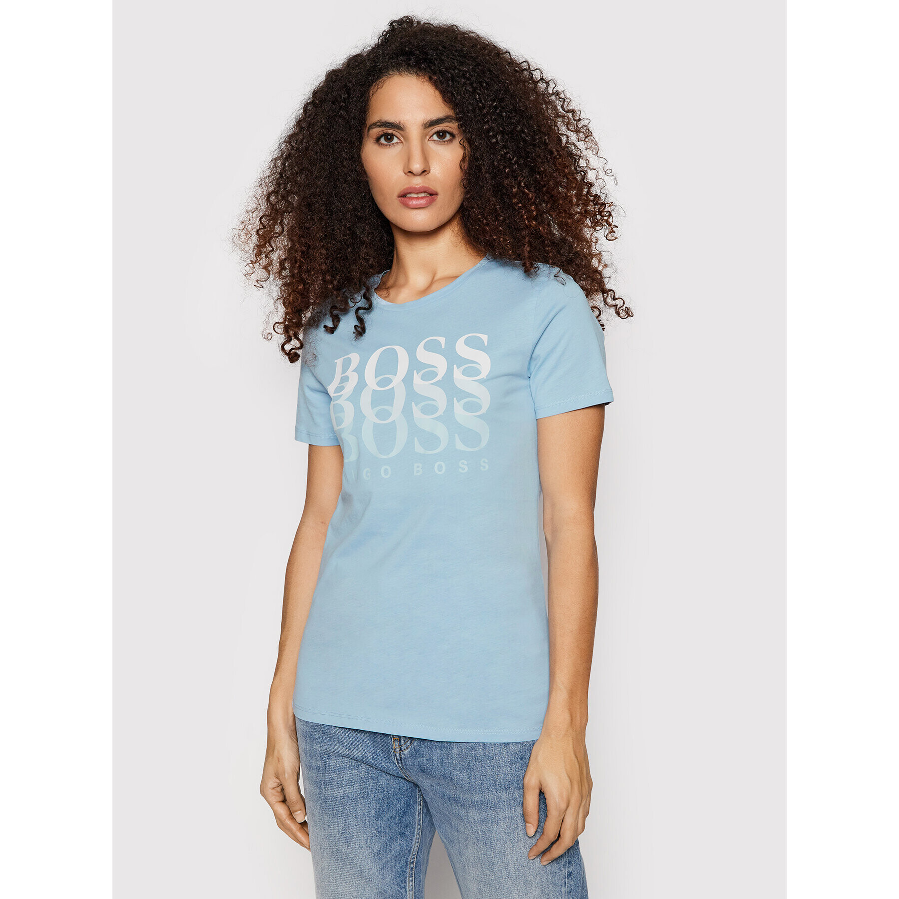 Boss Тишърт C_Eloga1 50448512 Син Regular Fit - Pepit.bg