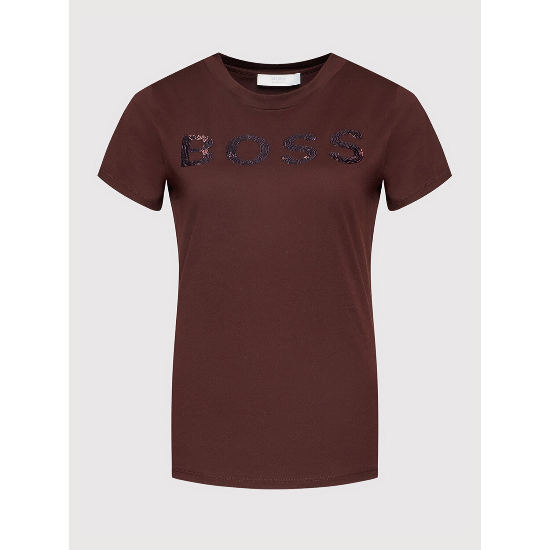 Boss Тишърт C_Elogo_4 50464505 Бордо Regular Fit - Pepit.bg
