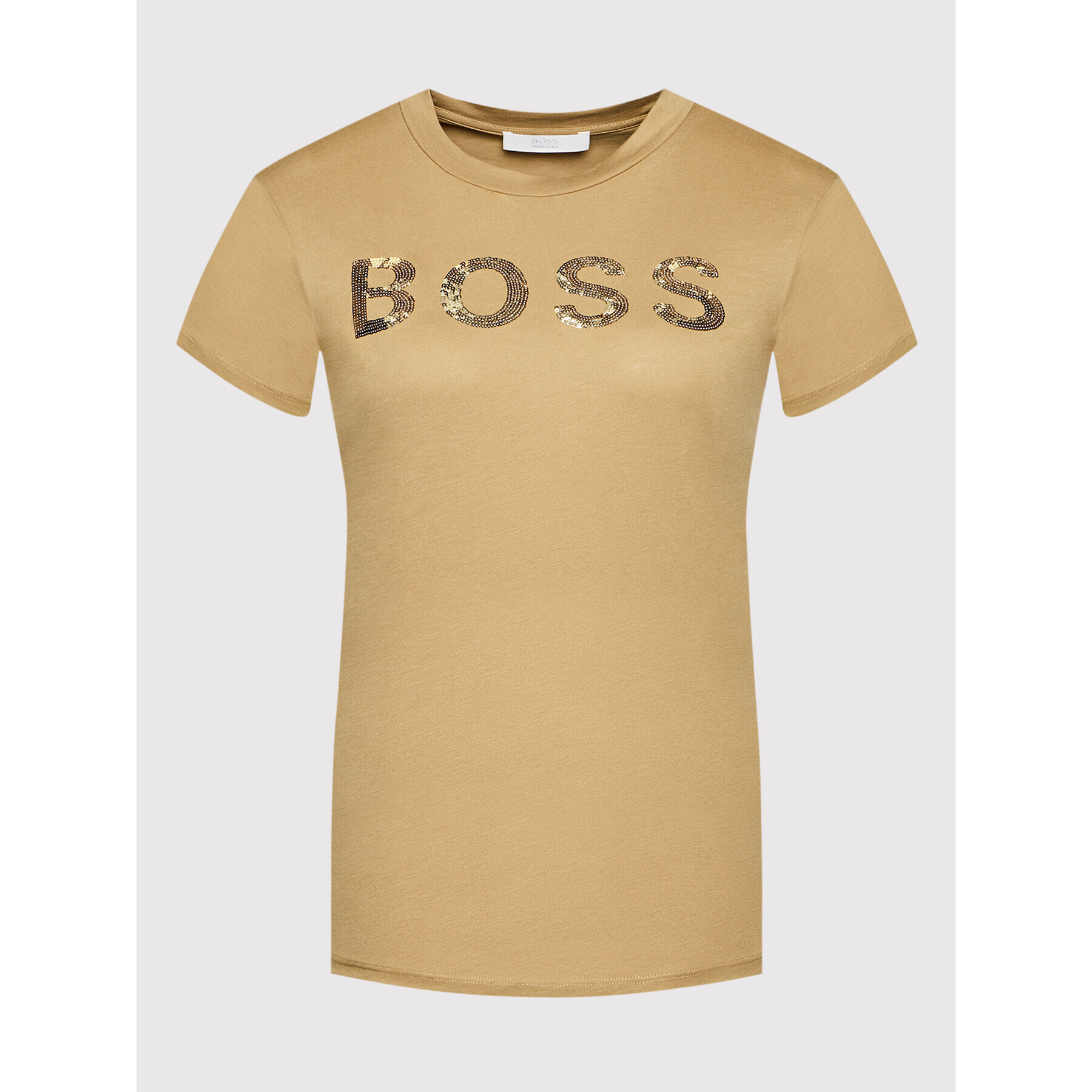 Boss Тишърт C_Elogo_4 50464505 Кафяв Regular Fit - Pepit.bg