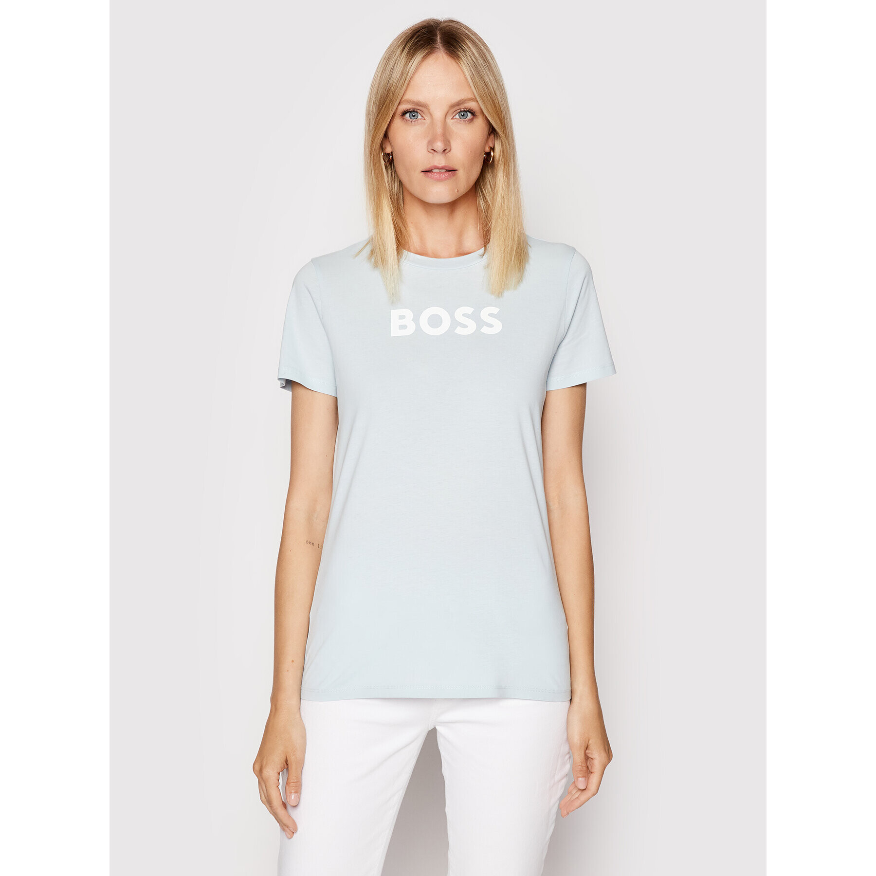 Boss Тишърт C_Elogo_5 50468356 Син Regular Fit - Pepit.bg