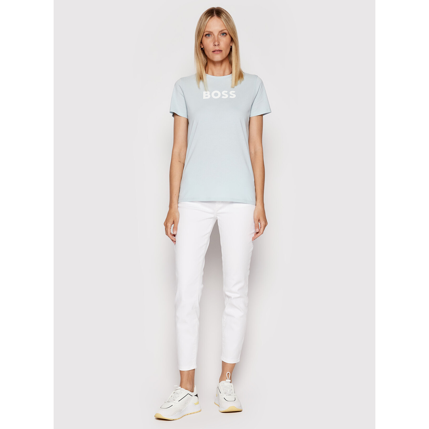 Boss Тишърт C_Elogo_5 50468356 Син Regular Fit - Pepit.bg