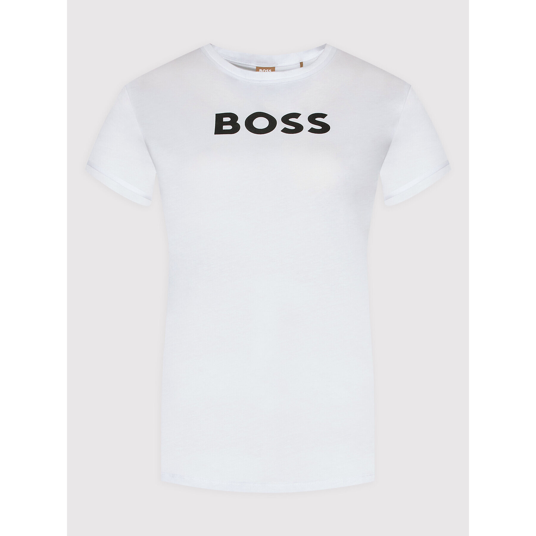 Boss Тишърт C_Elogo_7 50472255 Бял Regular Fit - Pepit.bg