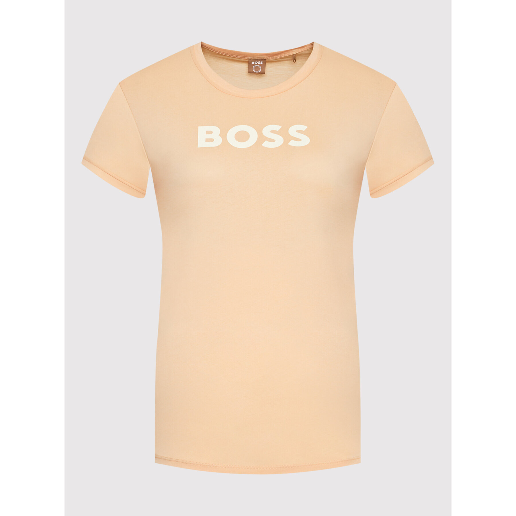 Boss Тишърт C_Elogo_7 50472255 Оранжев Regular Fit - Pepit.bg