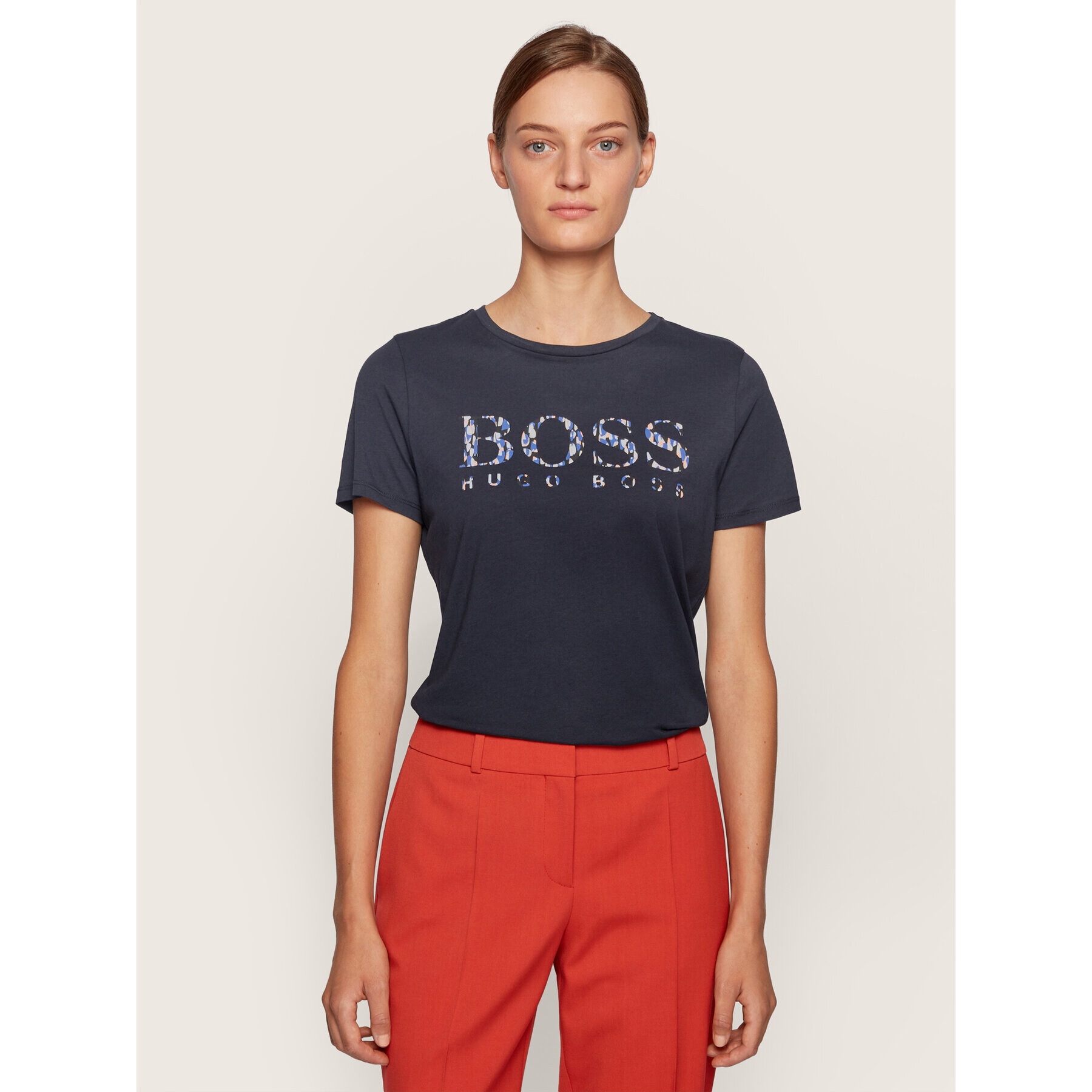 Boss Тишърт C_Elogo_Ecom 50443073 Тъмносин Regular Fit - Pepit.bg