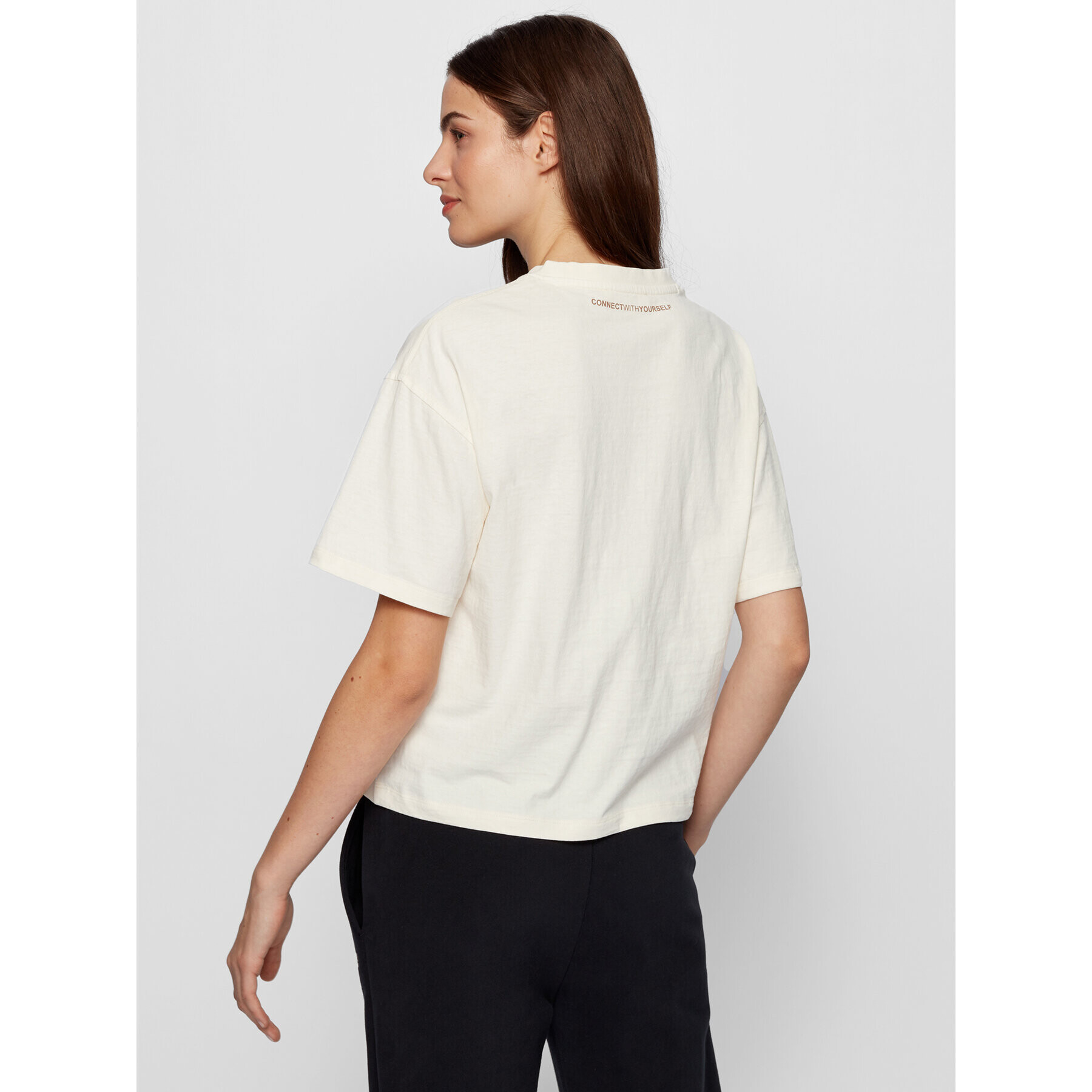 Boss Тишърт C_Evina_Active 50457388 Бежов Relaxed Fit - Pepit.bg