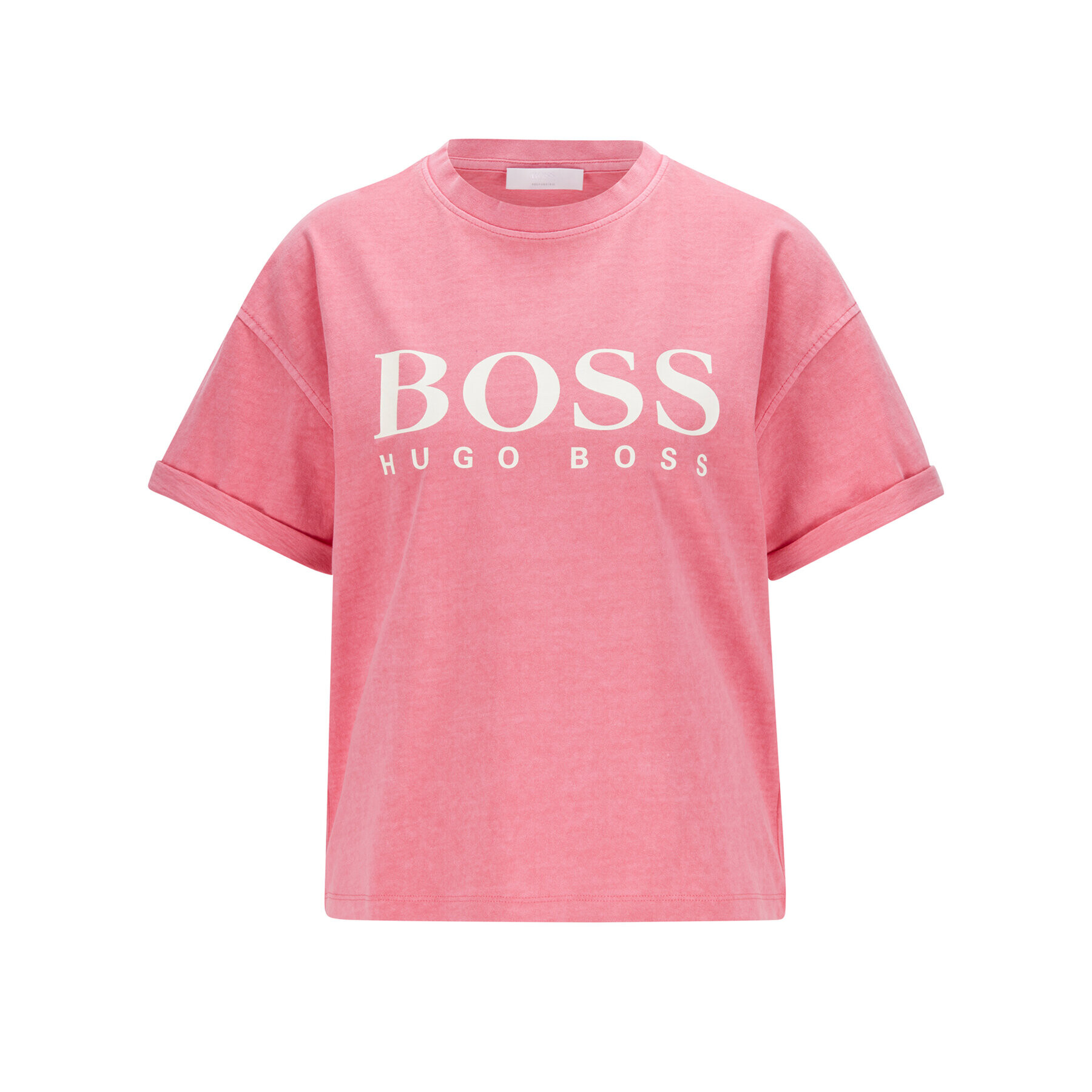 Boss Тишърт C_Evina_Active 50457388 Розов Relaxed Fit - Pepit.bg