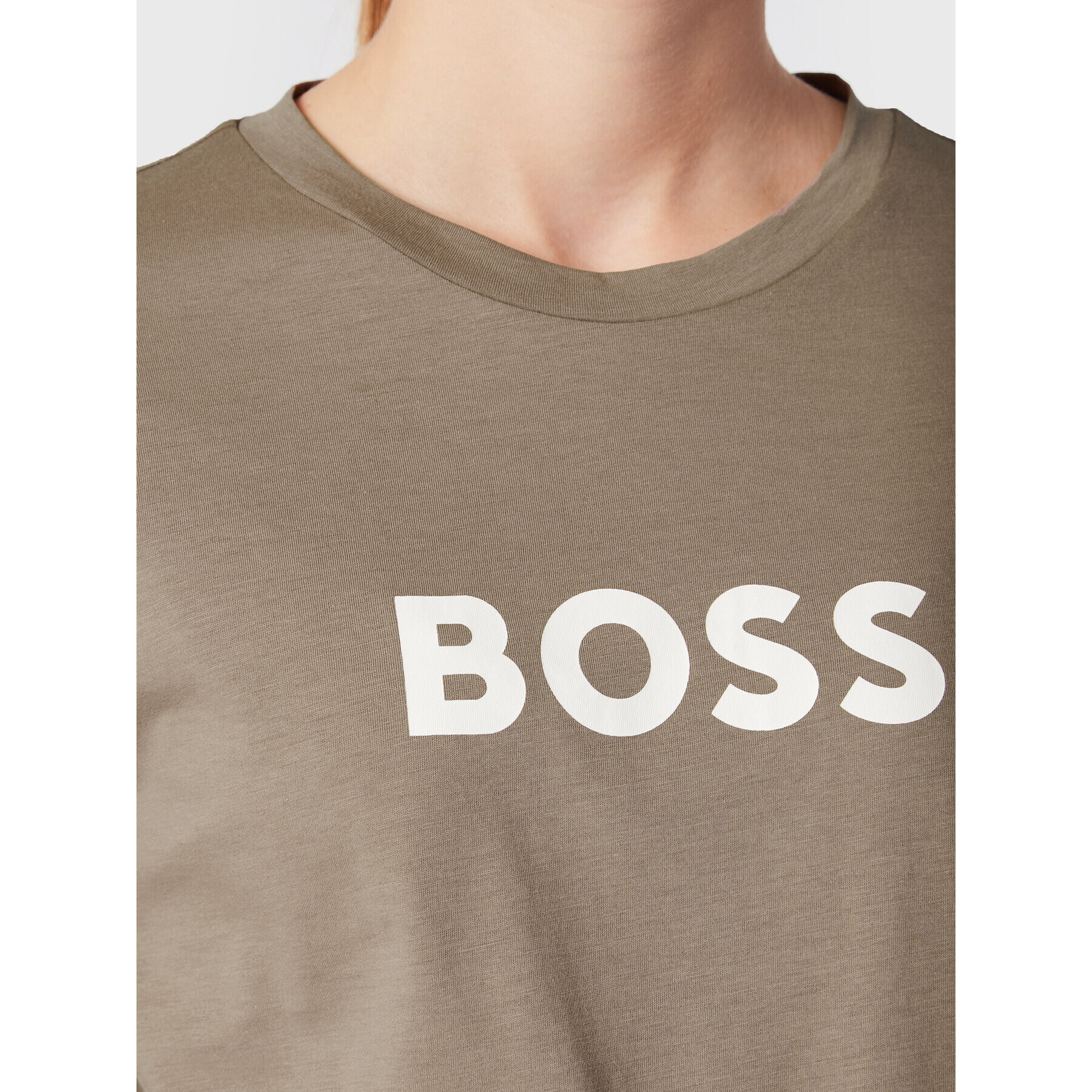 Boss Тишърт C Logo 5 50468356 Кафяв Regular Fit - Pepit.bg