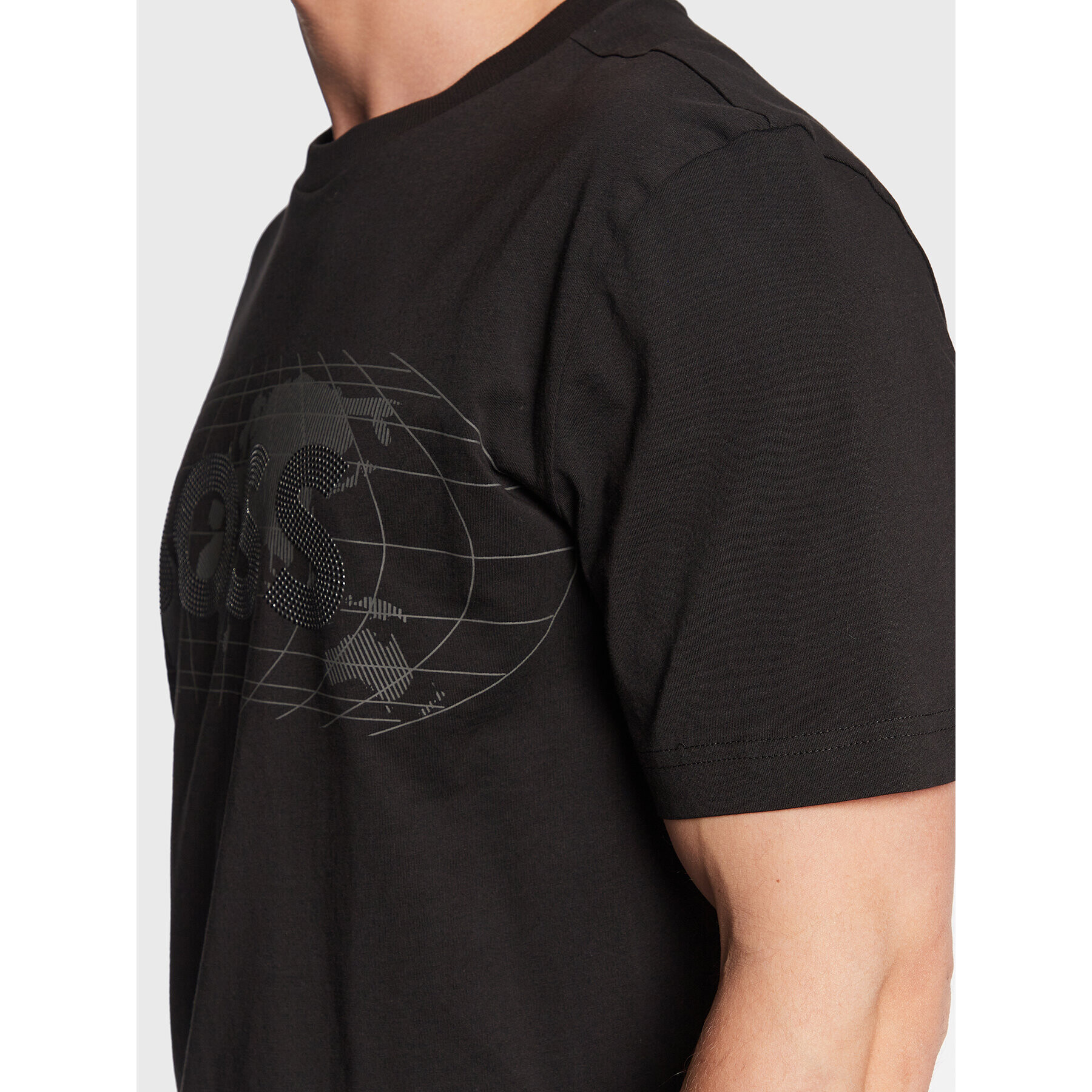 Boss Тишърт Diamond 1 50485304 Черен Regular Fit - Pepit.bg