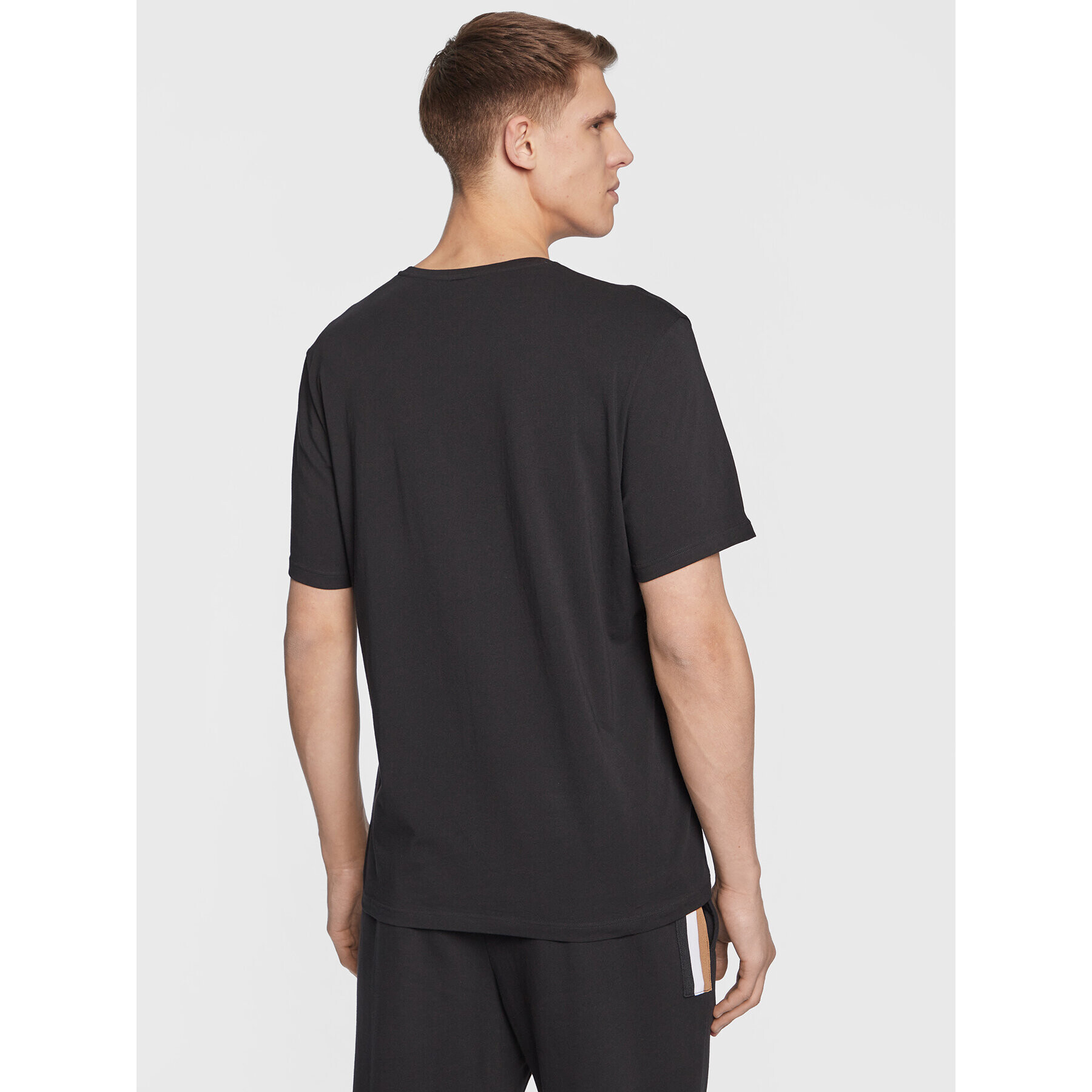 Boss Тишърт Easy 50485867 Черен Regular Fit - Pepit.bg