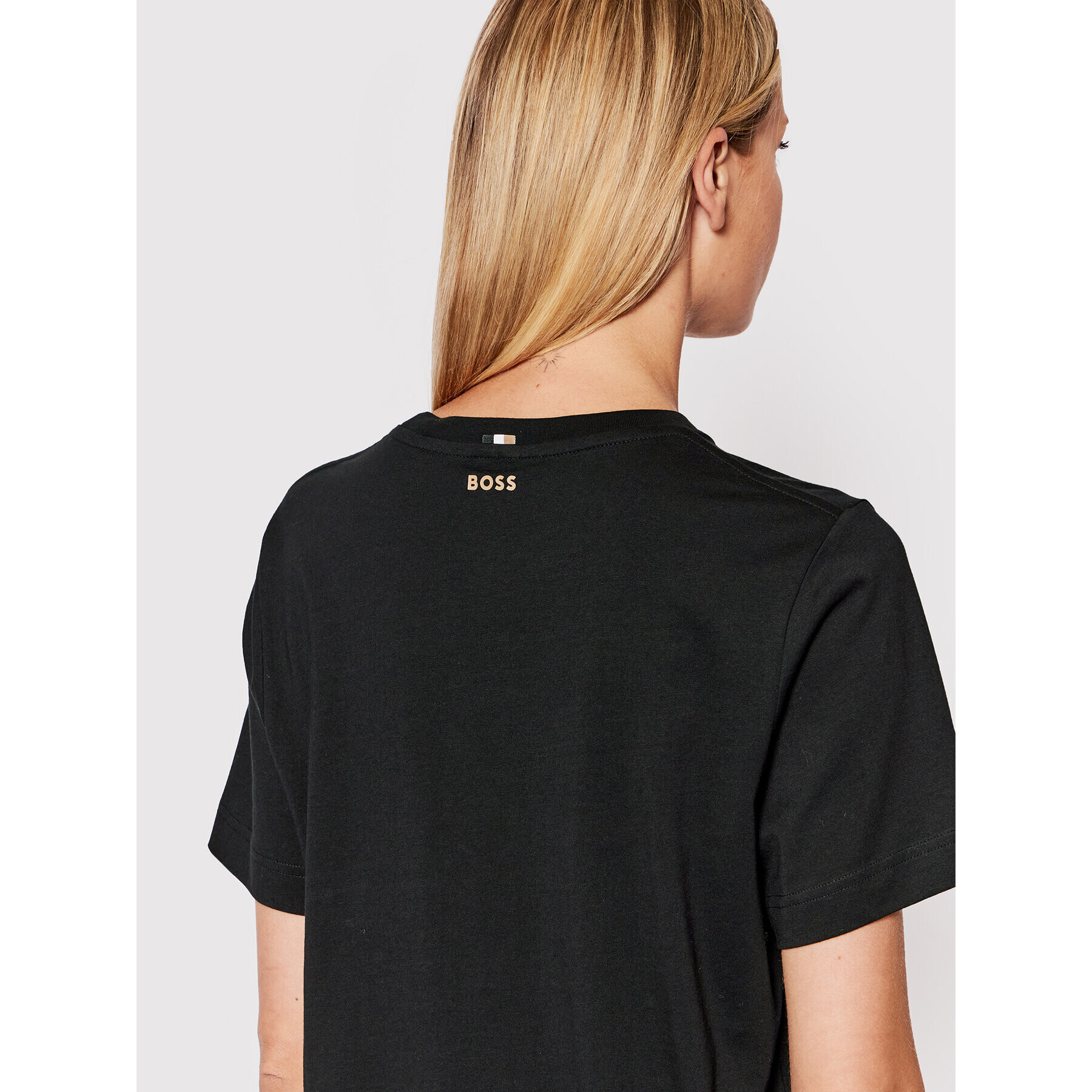 Boss Тишърт Ecosa 50457259 Черен Regular Fit - Pepit.bg