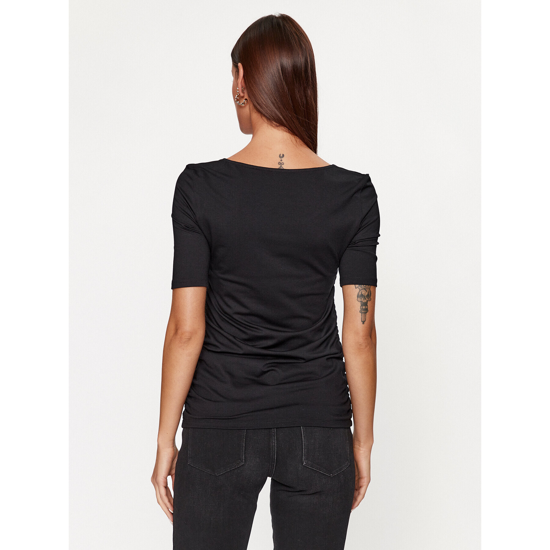 Boss Тишърт Eleiza 50498550 Черен Slim Fit - Pepit.bg