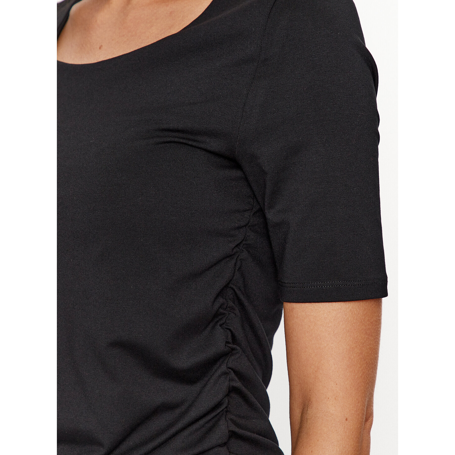 Boss Тишърт Eleiza 50498550 Черен Slim Fit - Pepit.bg