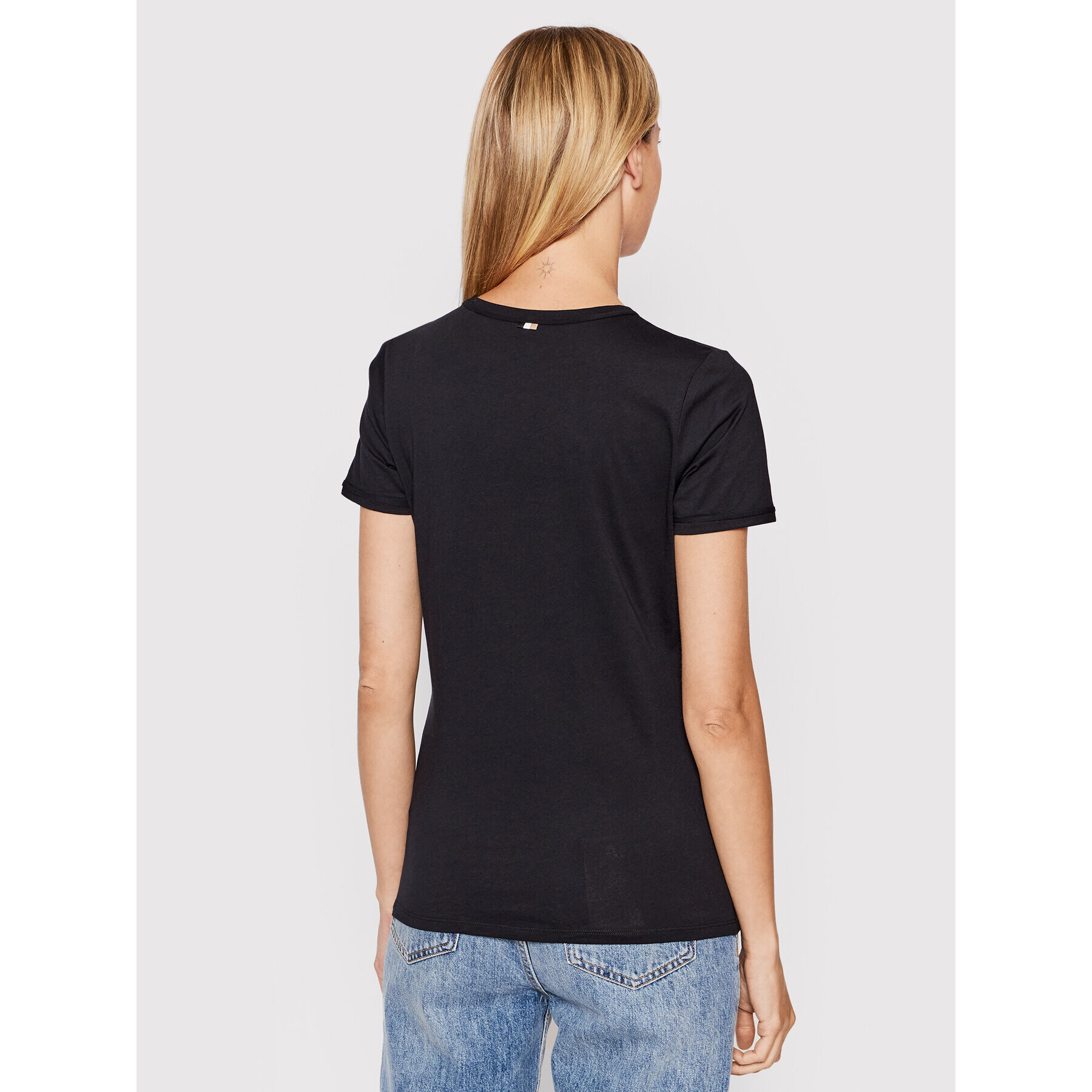 Boss Тишърт Elogo 7 50472255 Черен Regular Fit - Pepit.bg