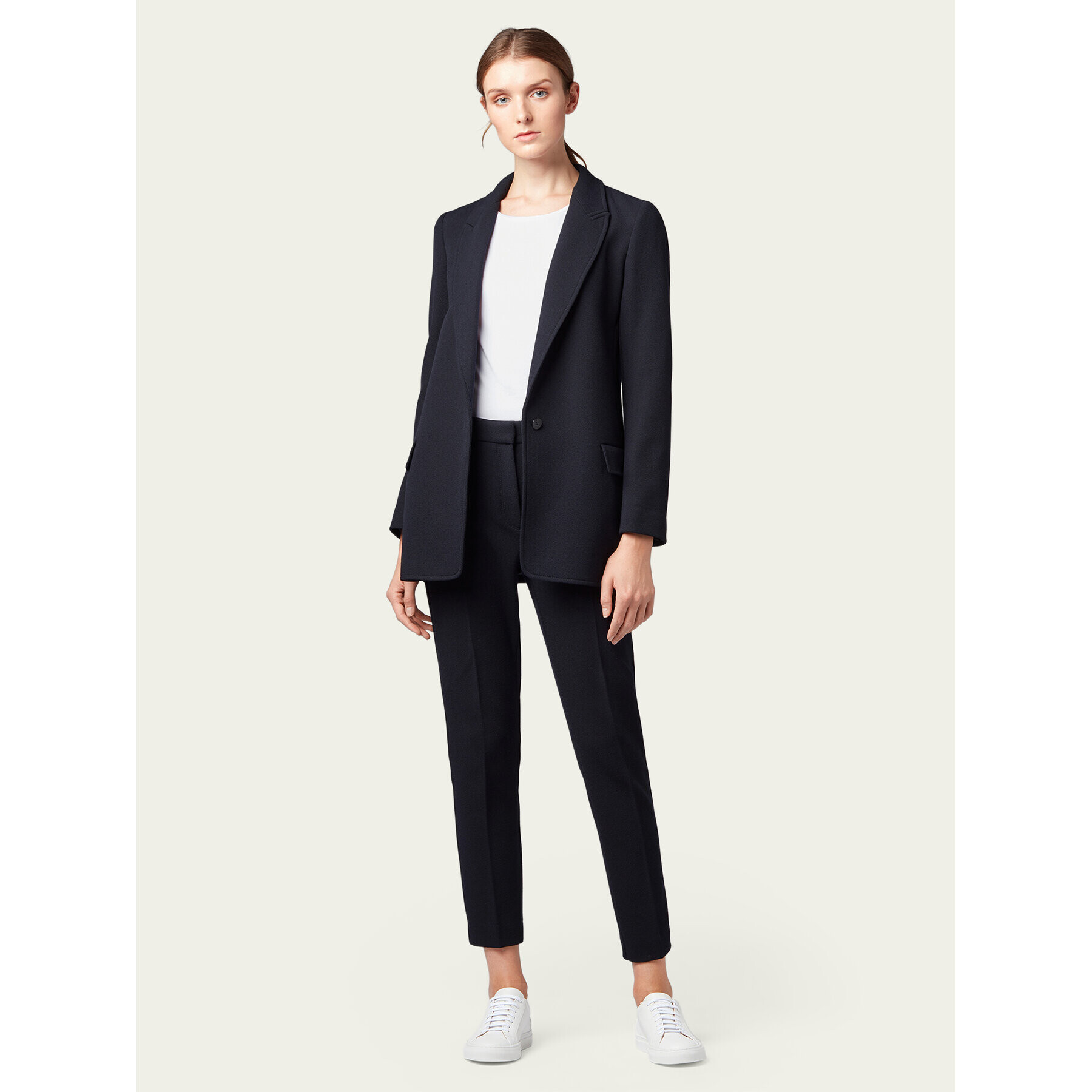 Boss Тишърт Emmsi 50390772 Бял Slim Fit - Pepit.bg